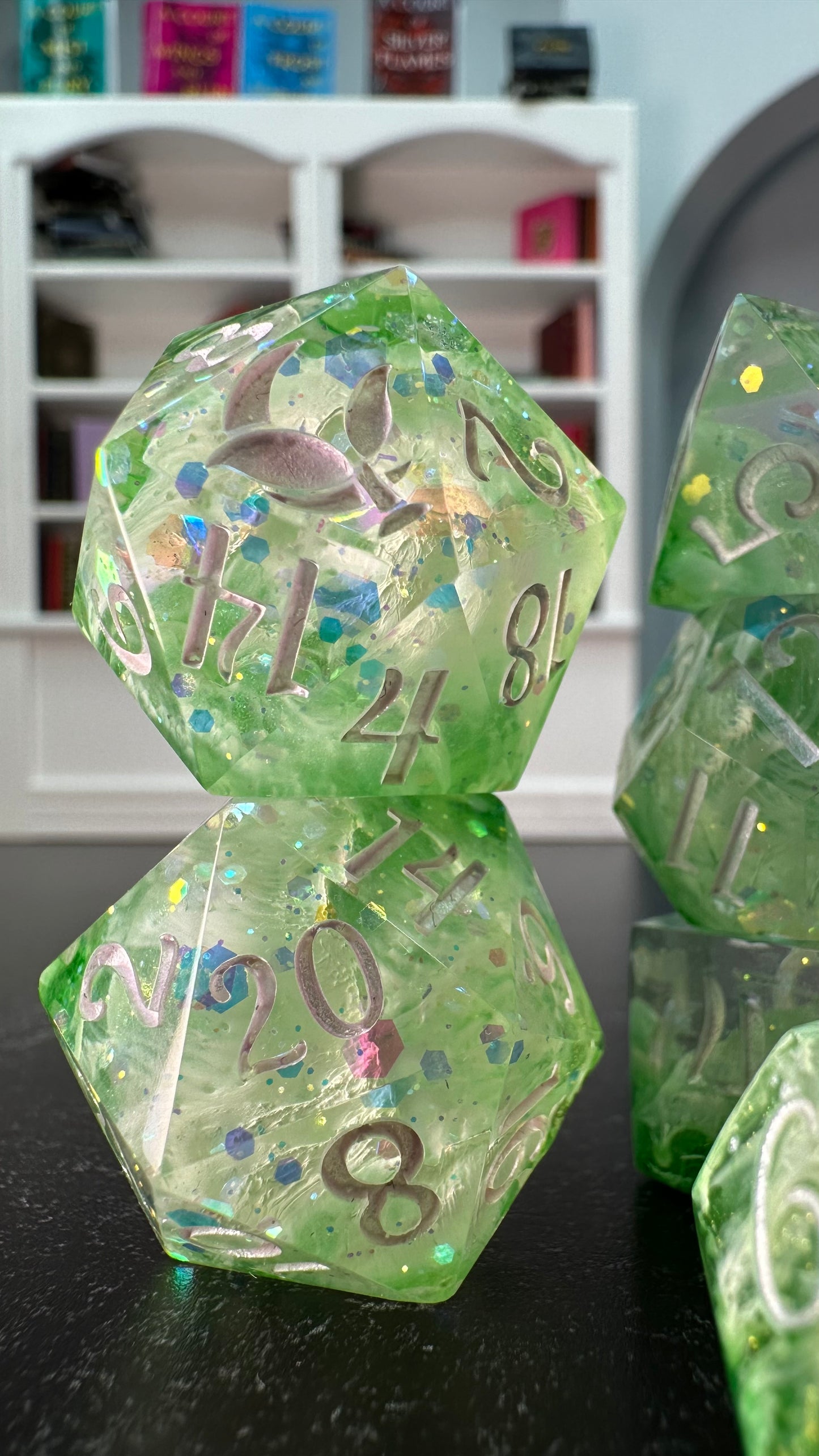 The Spring Court- 8 piece polyhedral dice set-Pobody's Nerfect