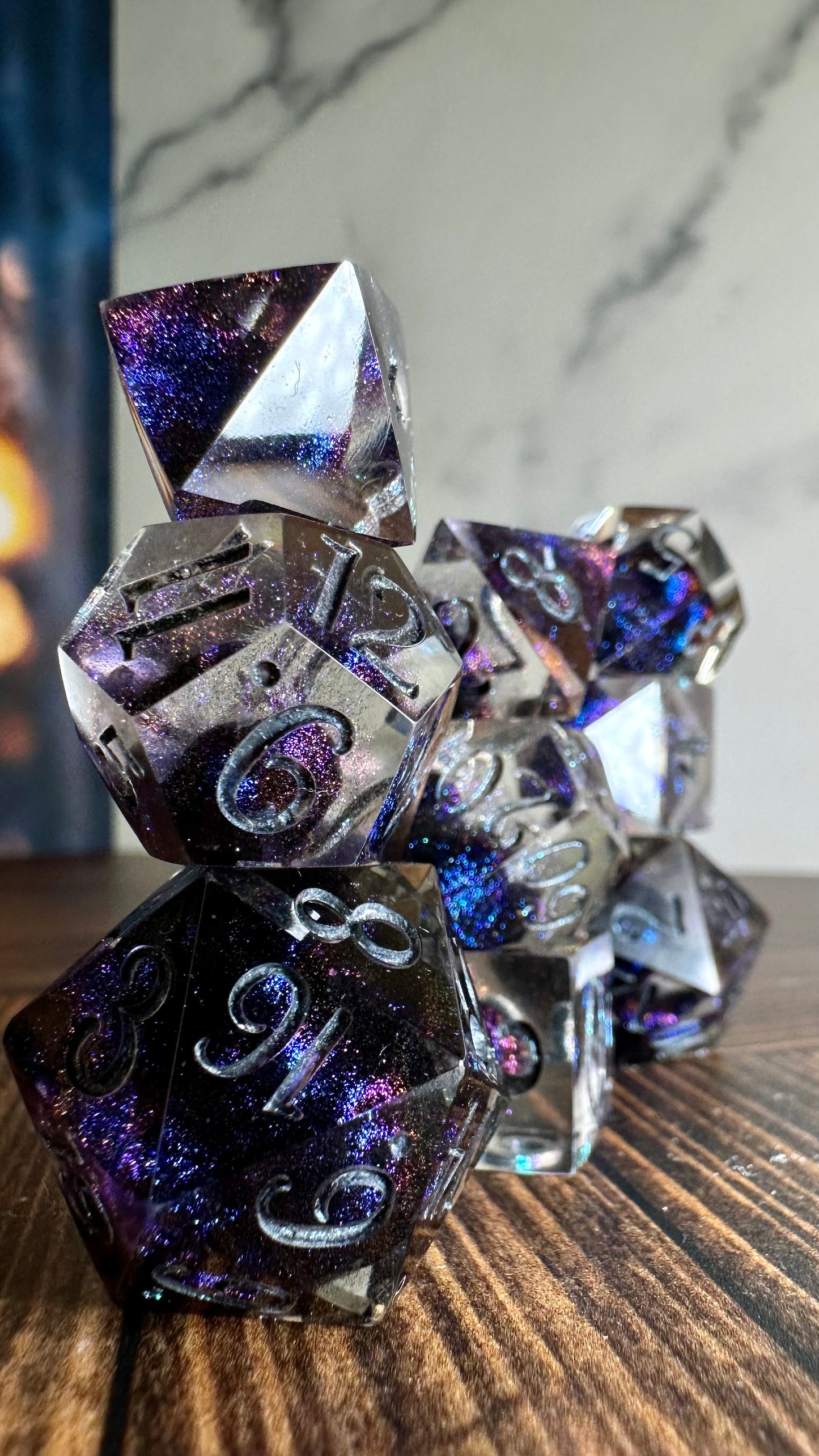 Cave of Princes- 8 piece polyhedral dice set