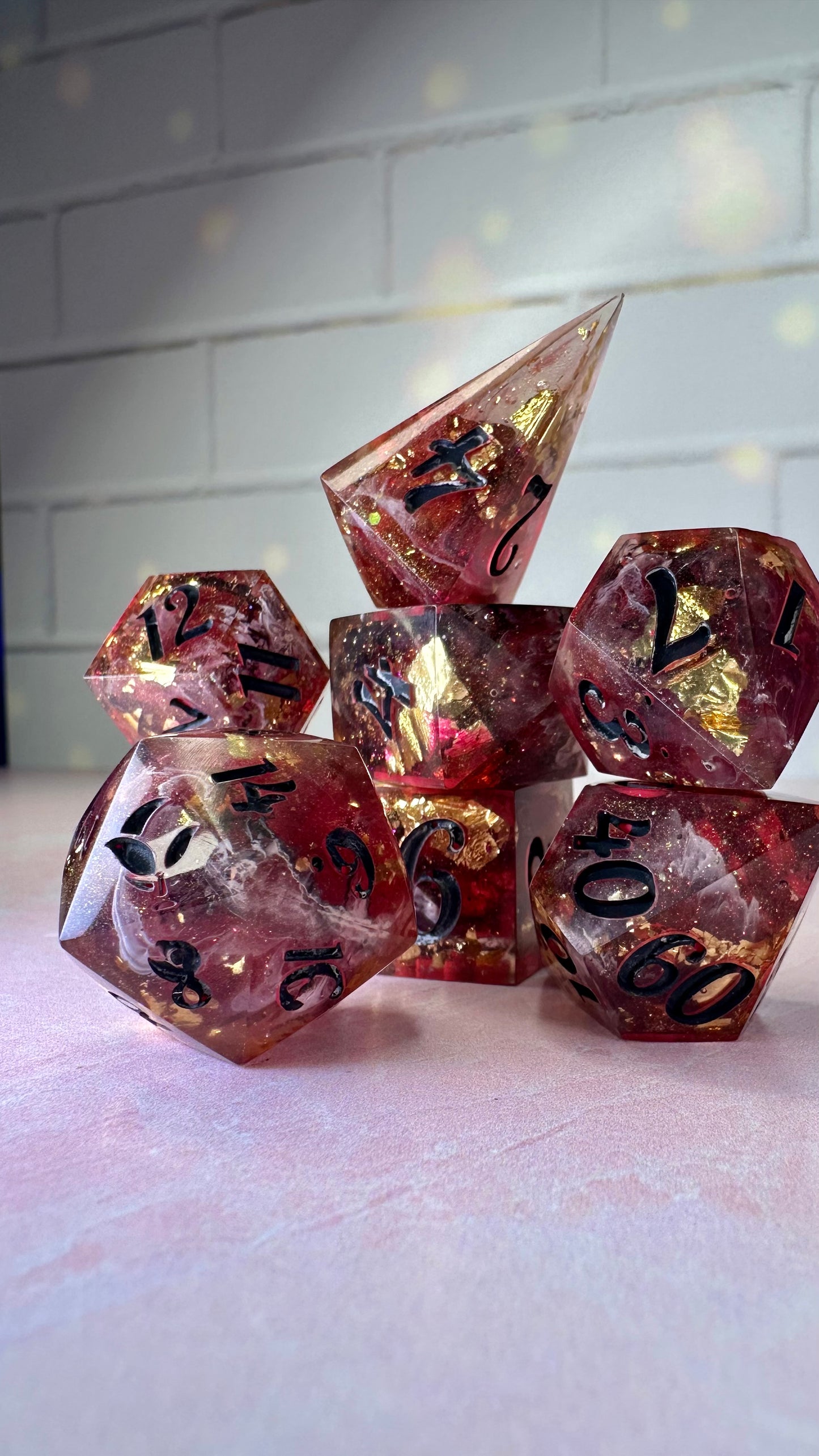 Mother Koril- 8 piece polyhedral dice set (Large) Pobody's Nerfect