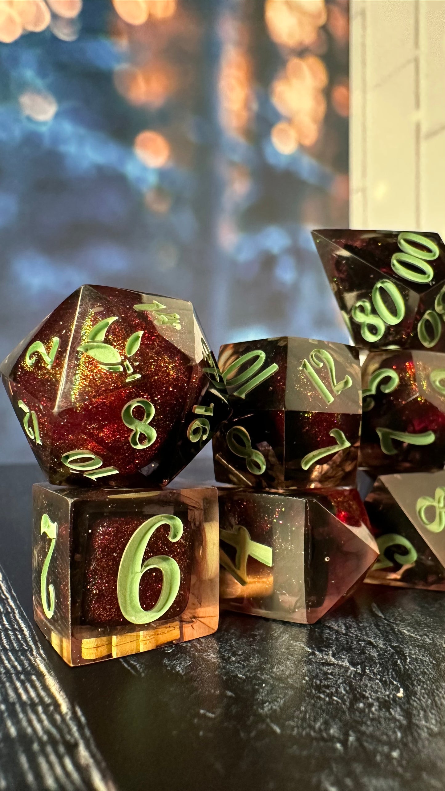 Something Baaaaad - 8 piece polyhedral dice set (Large)