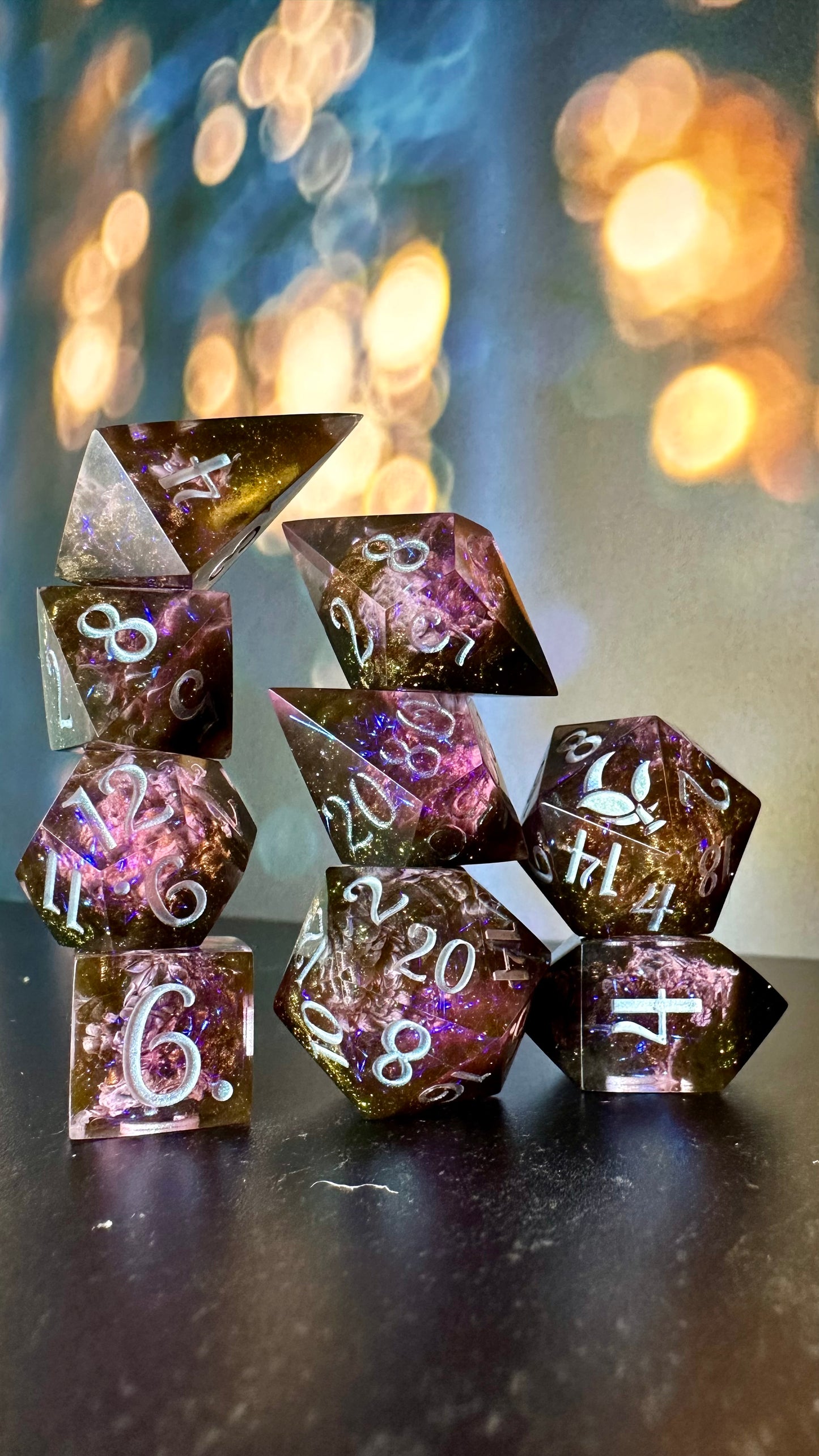 Hypaxia Enador- 8 piece polyhedral dice set