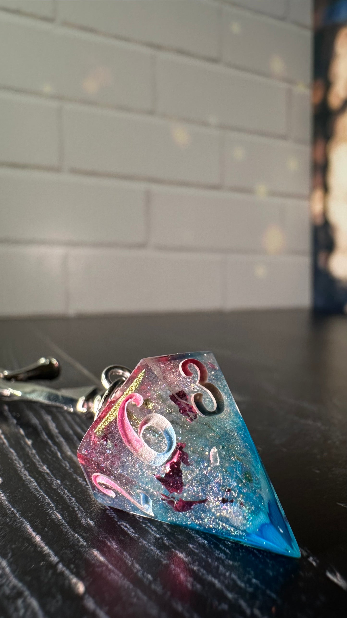 Trans Pride Dice Dagger