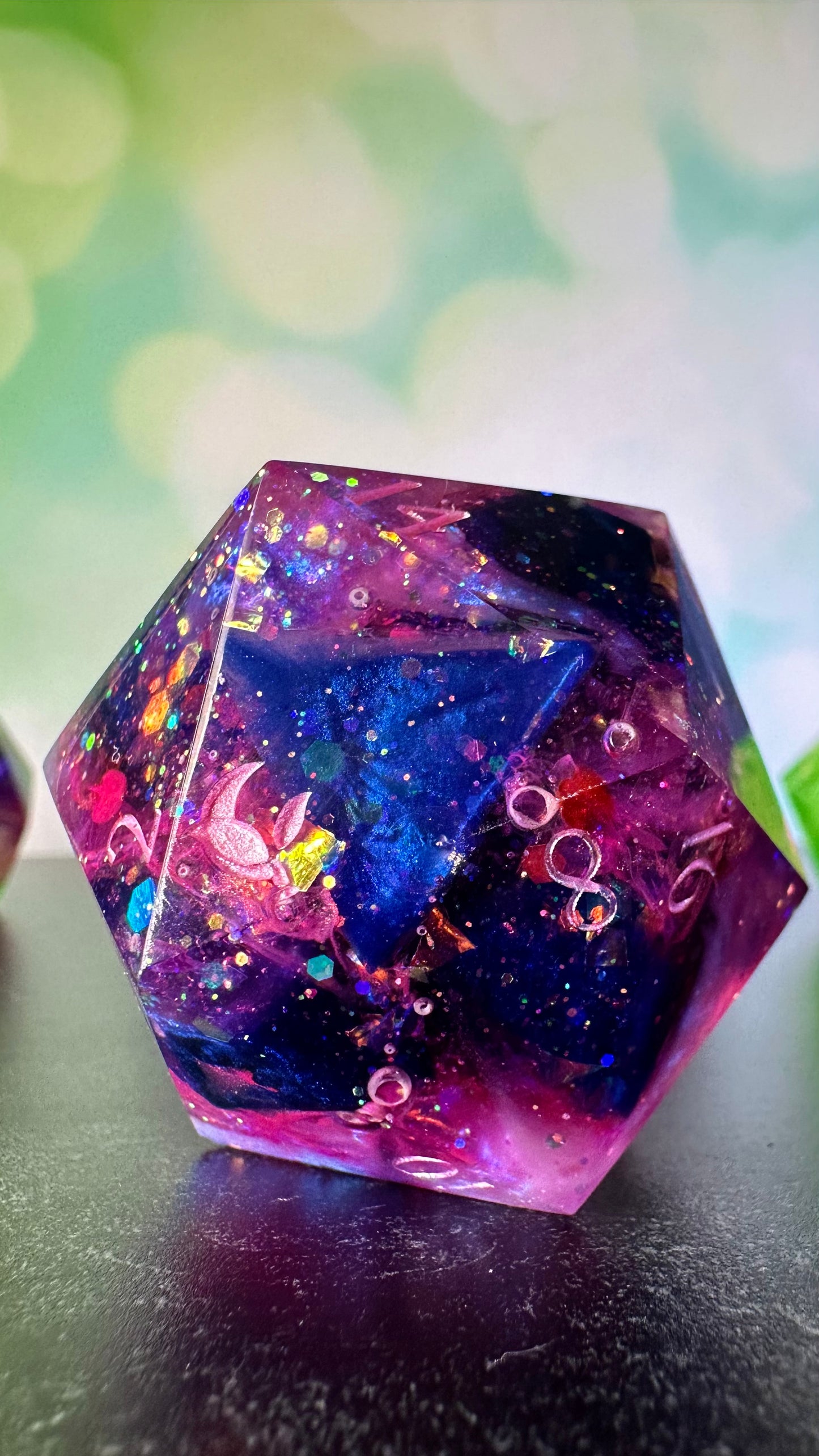 Bi Pride- 60 MM Logo d20 Paperweight Chonk (Beta) Pobody's Nerfect