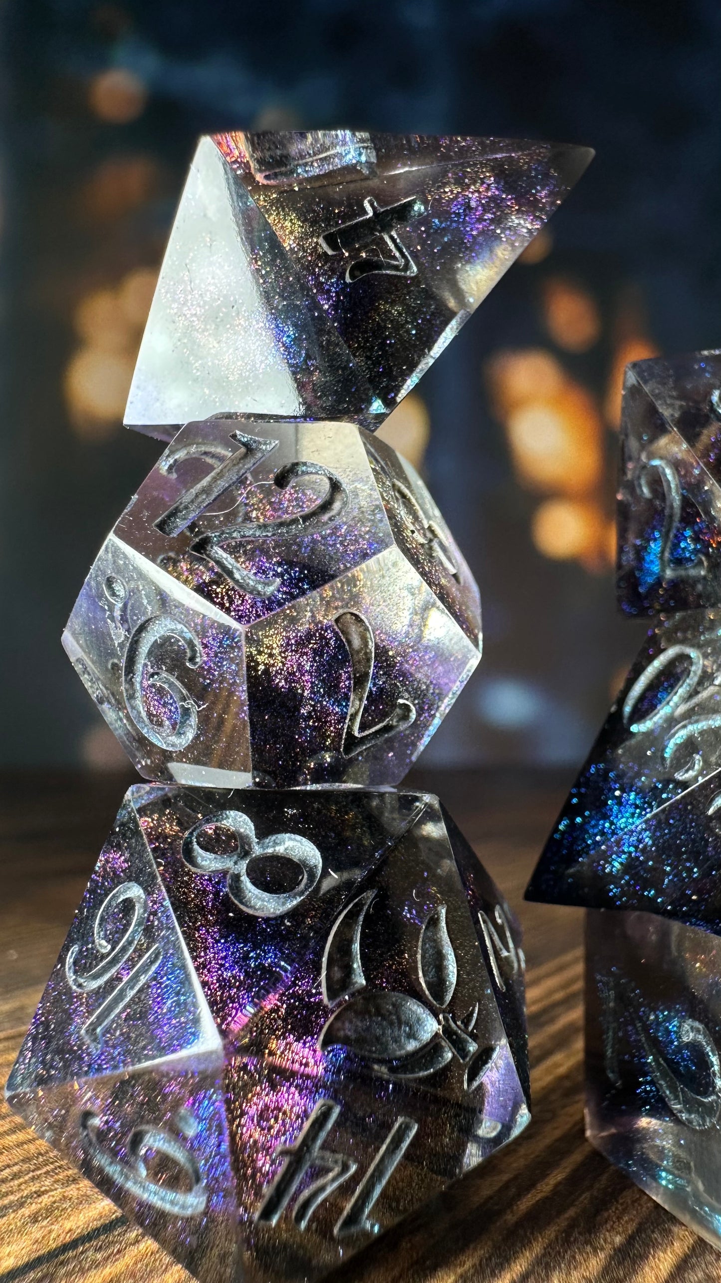 Cave of Princes- 8 piece polyhedral dice set