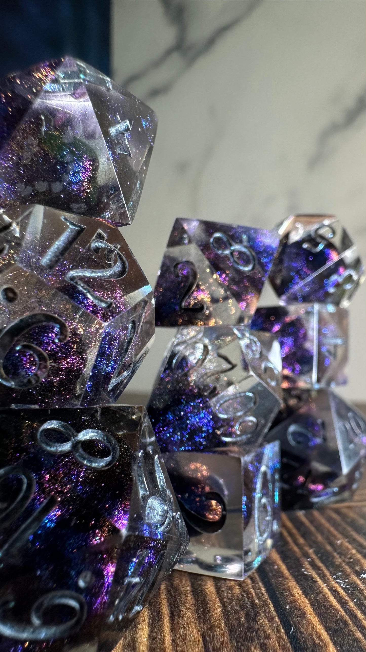 Cave of Princes- 8 piece polyhedral dice set