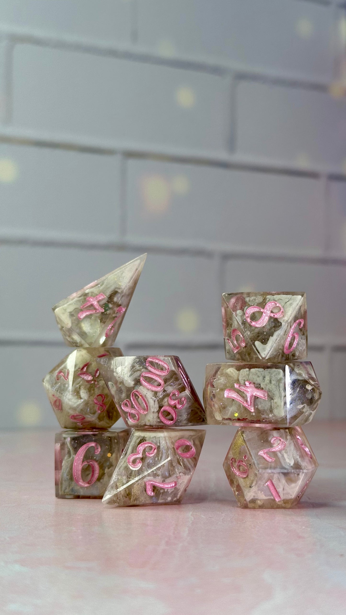 Jennifer Kale-Pobody’s Nerfect 8 piece polyhedral dice set (Large)
