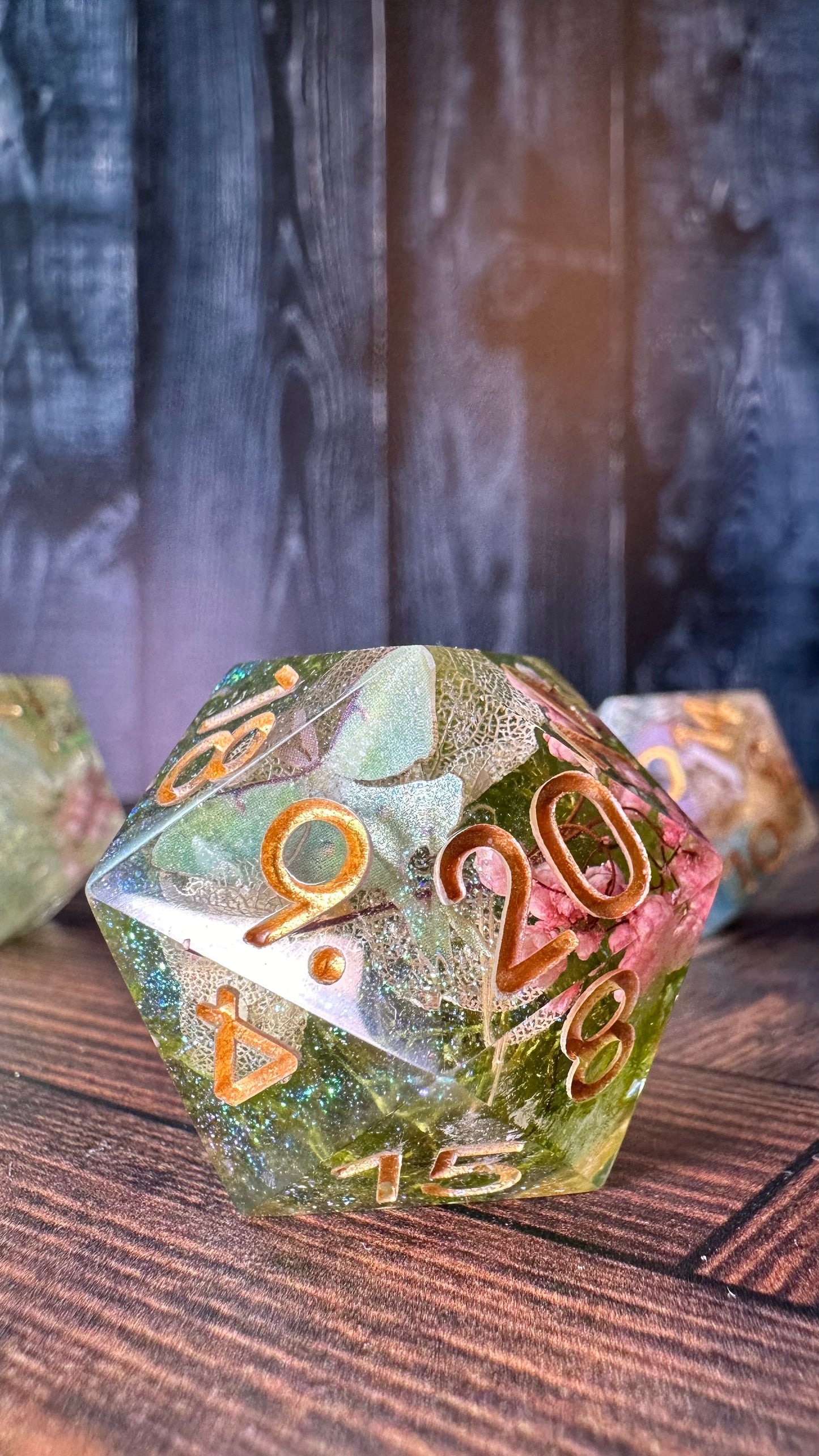 Green Butterfly- 35 MM Logo d20 Chonk
