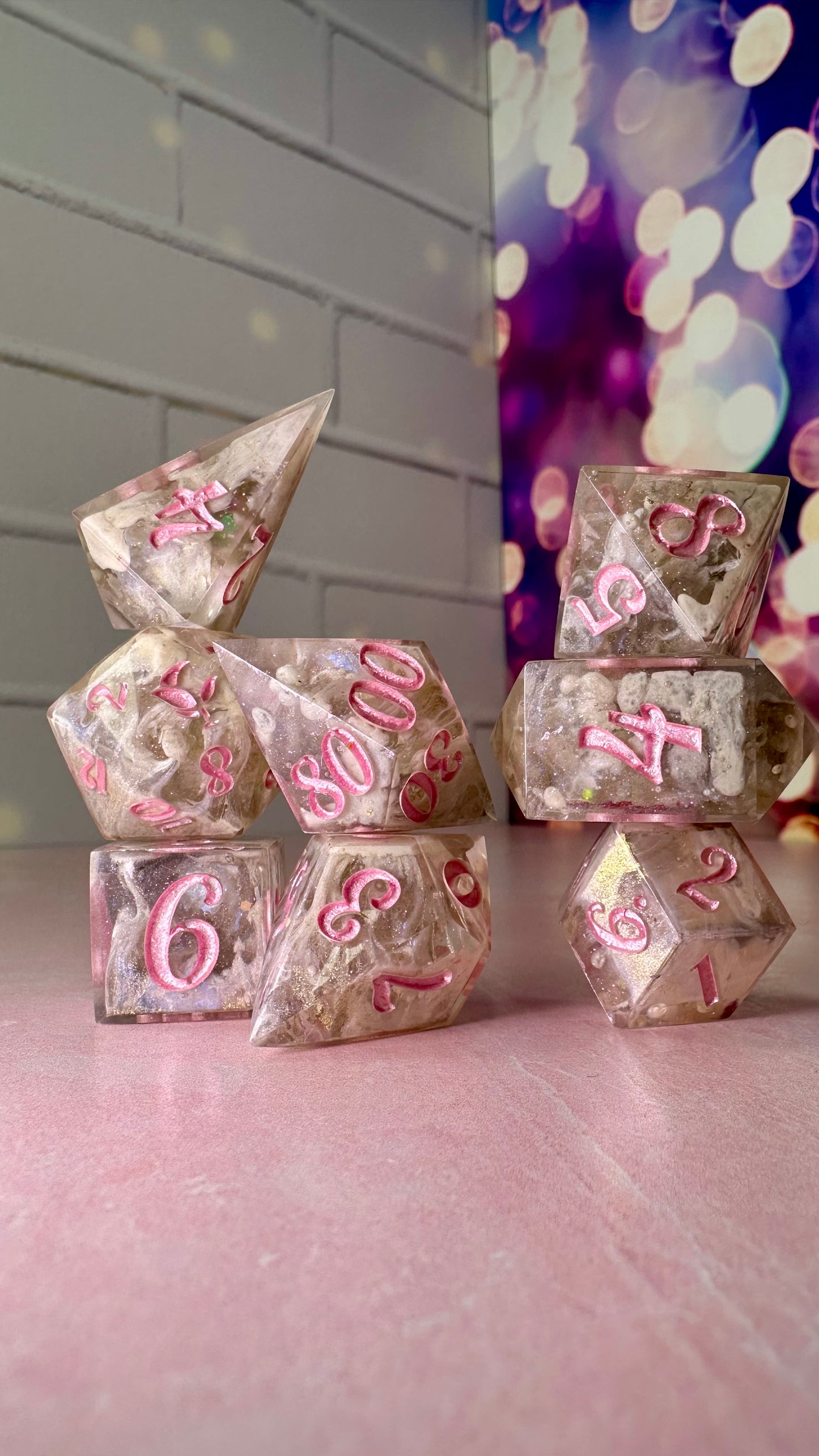 Jennifer Kale-Pobody’s Nerfect 8 piece polyhedral dice set (Large)