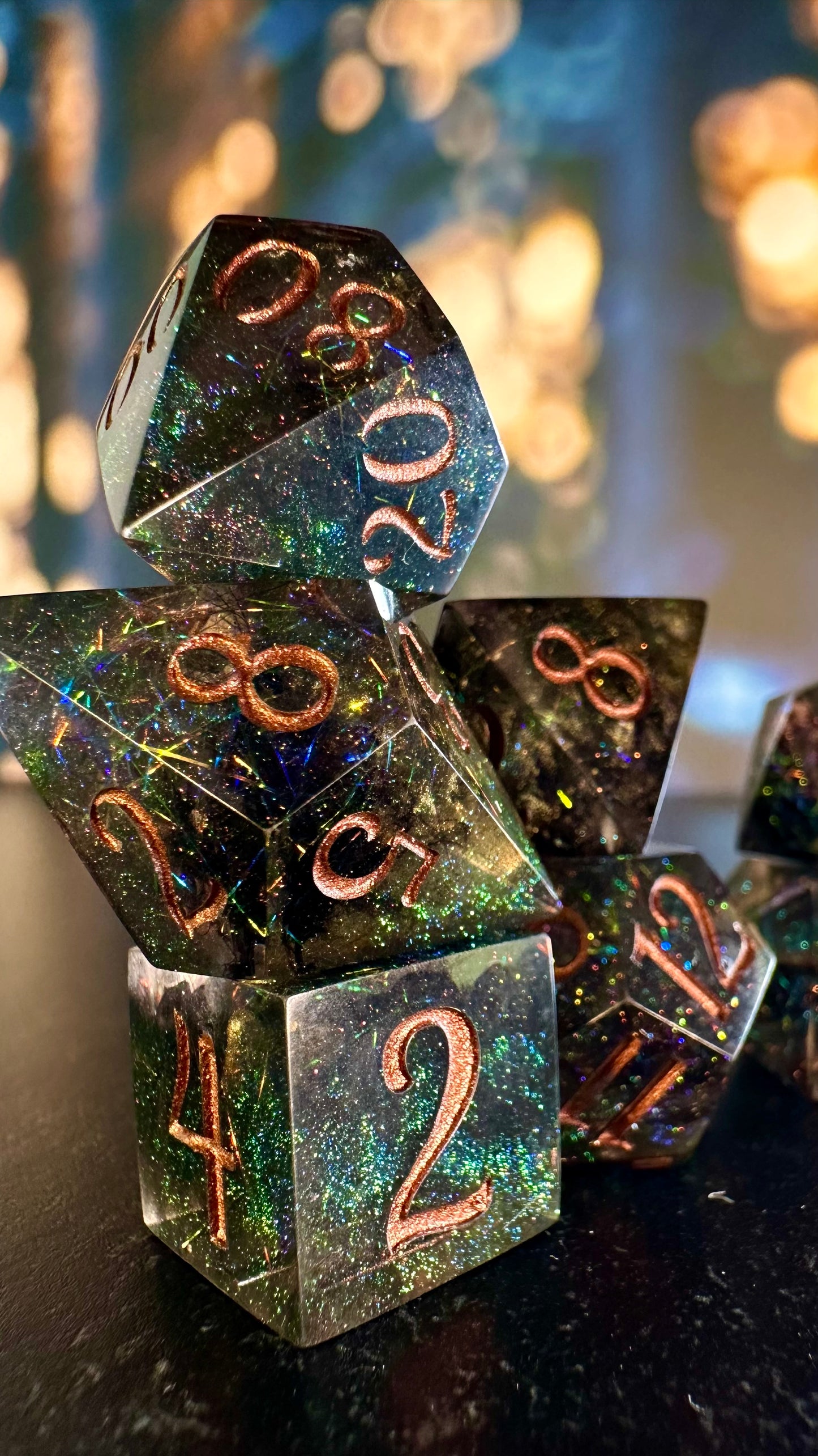 Sabine Fendyr - 8 piece polyhedral dice set