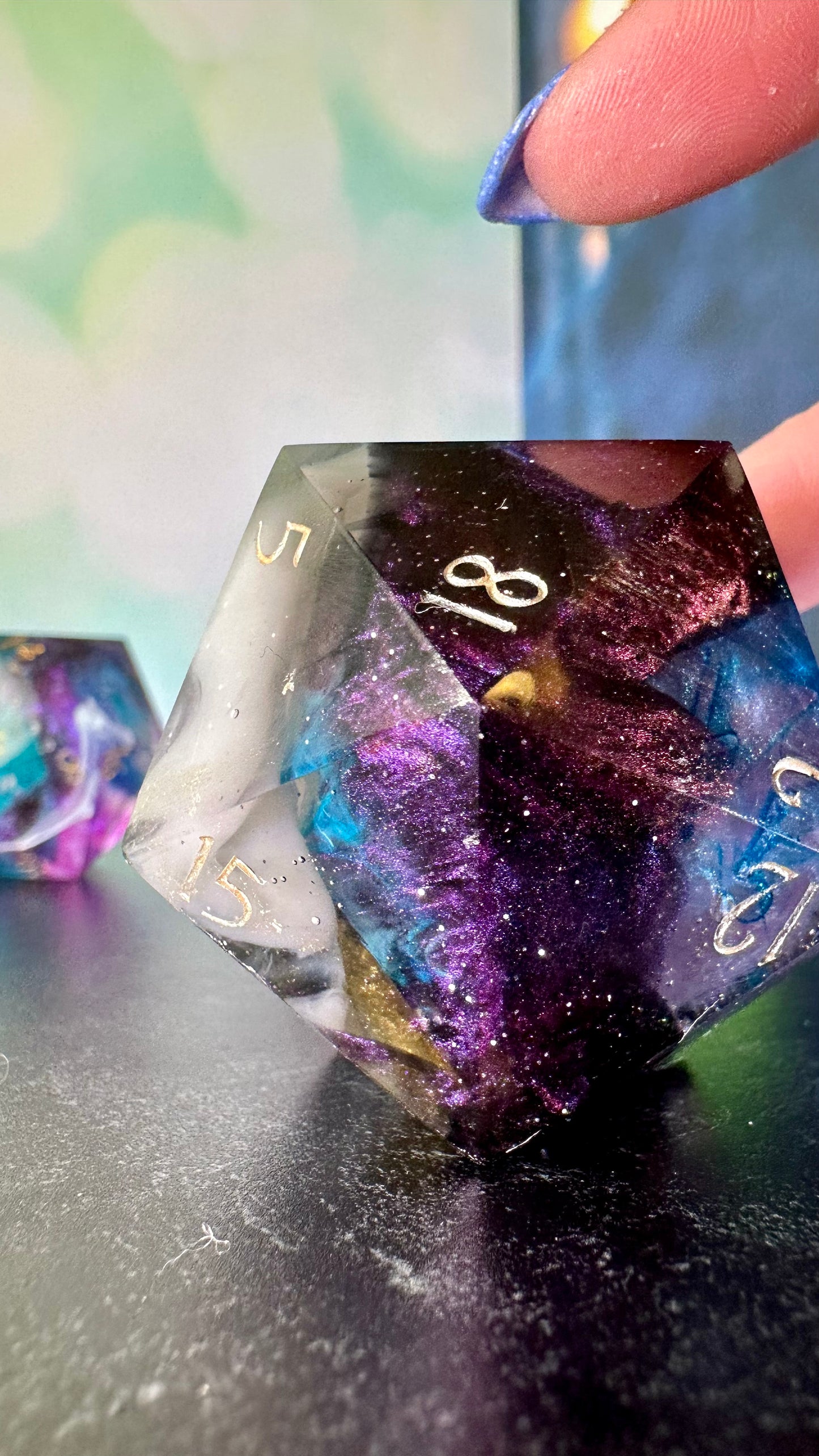 Hidden Depths- 60 MM Logo d20 Paperweight Chonk (Beta) Pobody's Nerfect