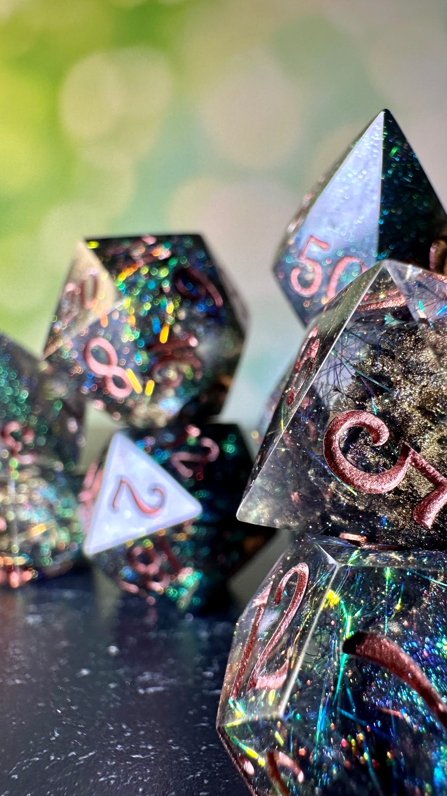 Sabine Fendyr - 8 piece polyhedral dice set