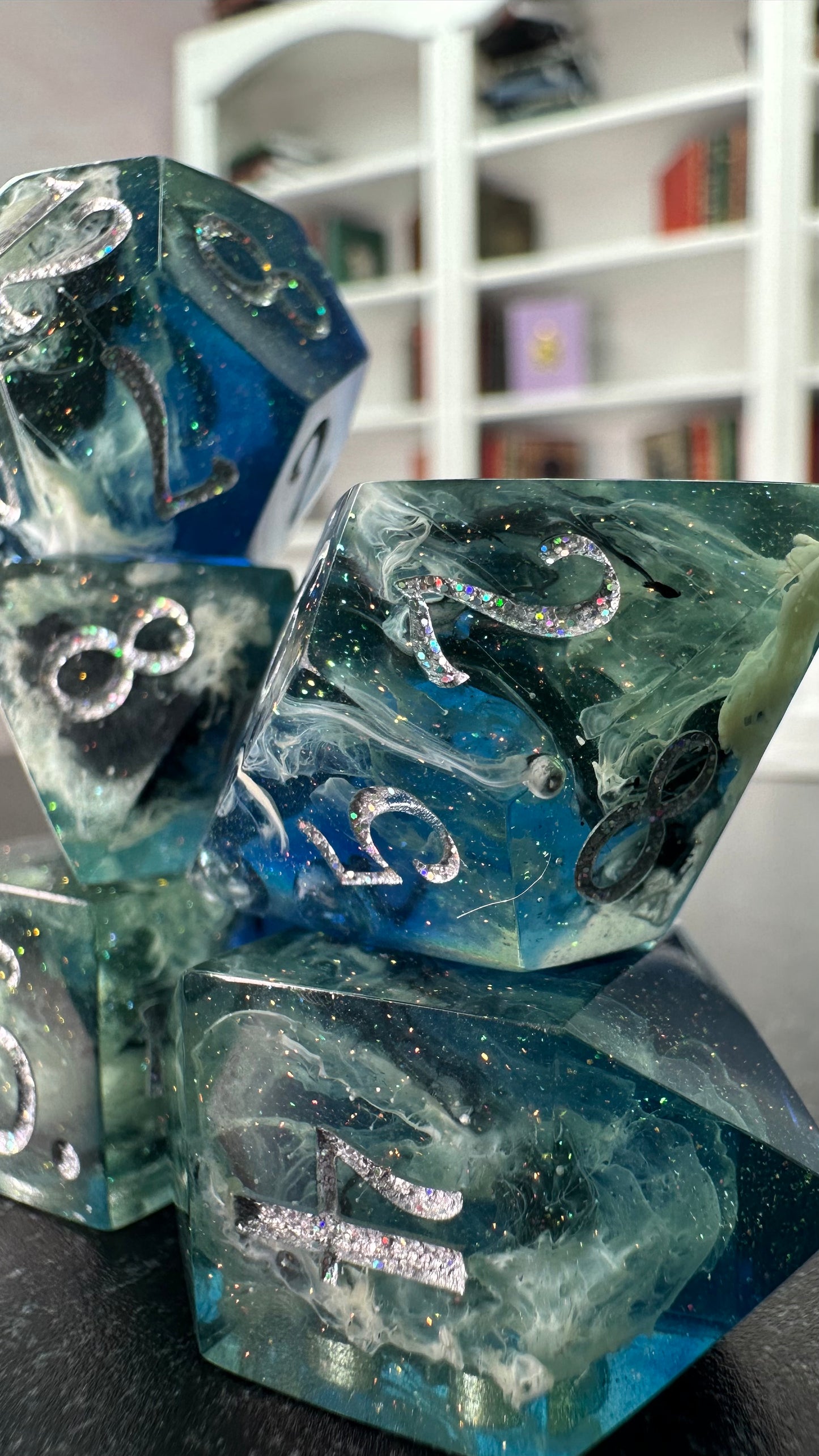 Made- 8 piece polyhedral dice set