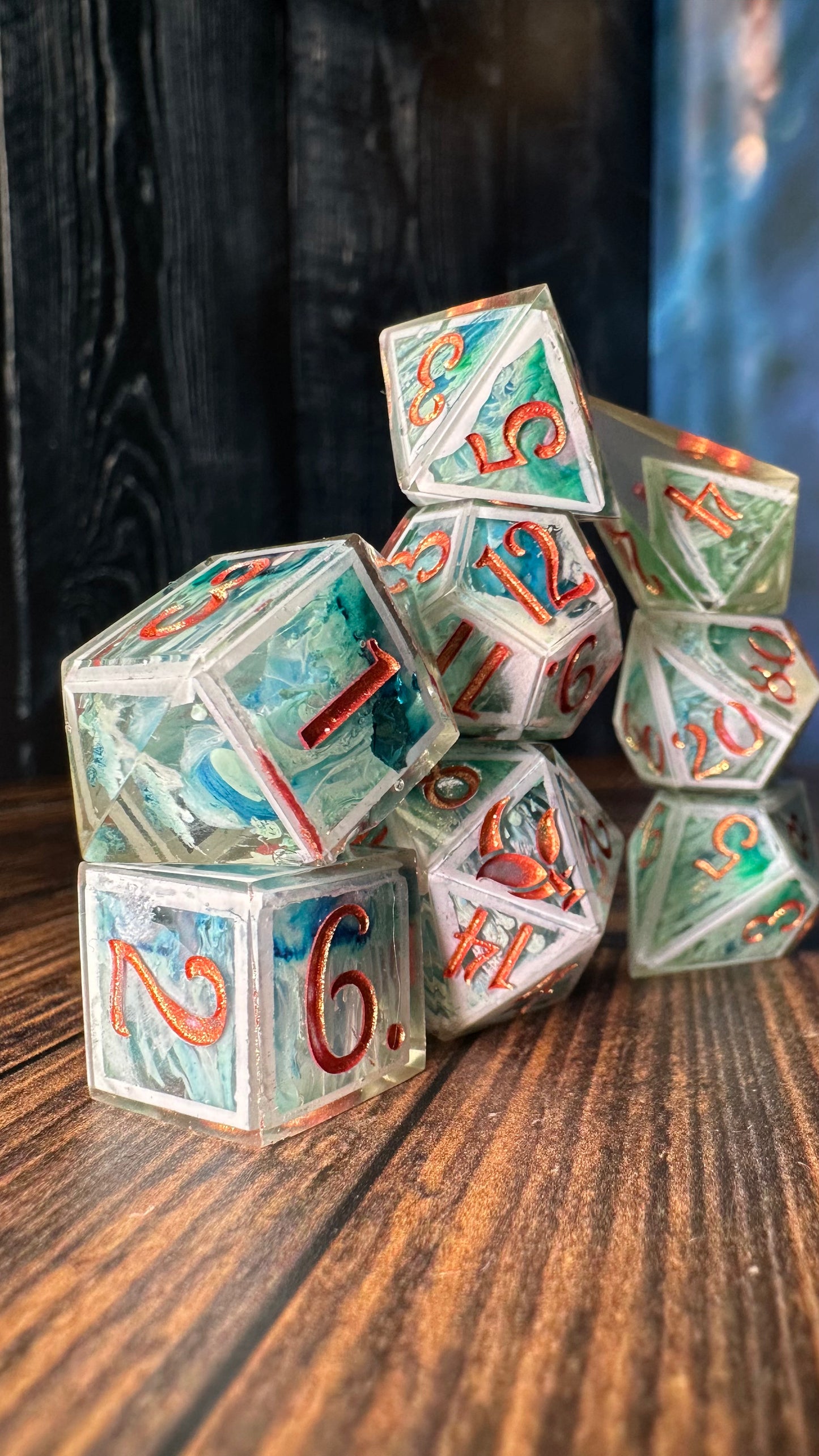 Elide Lochan-7 piece polyhedral dice set