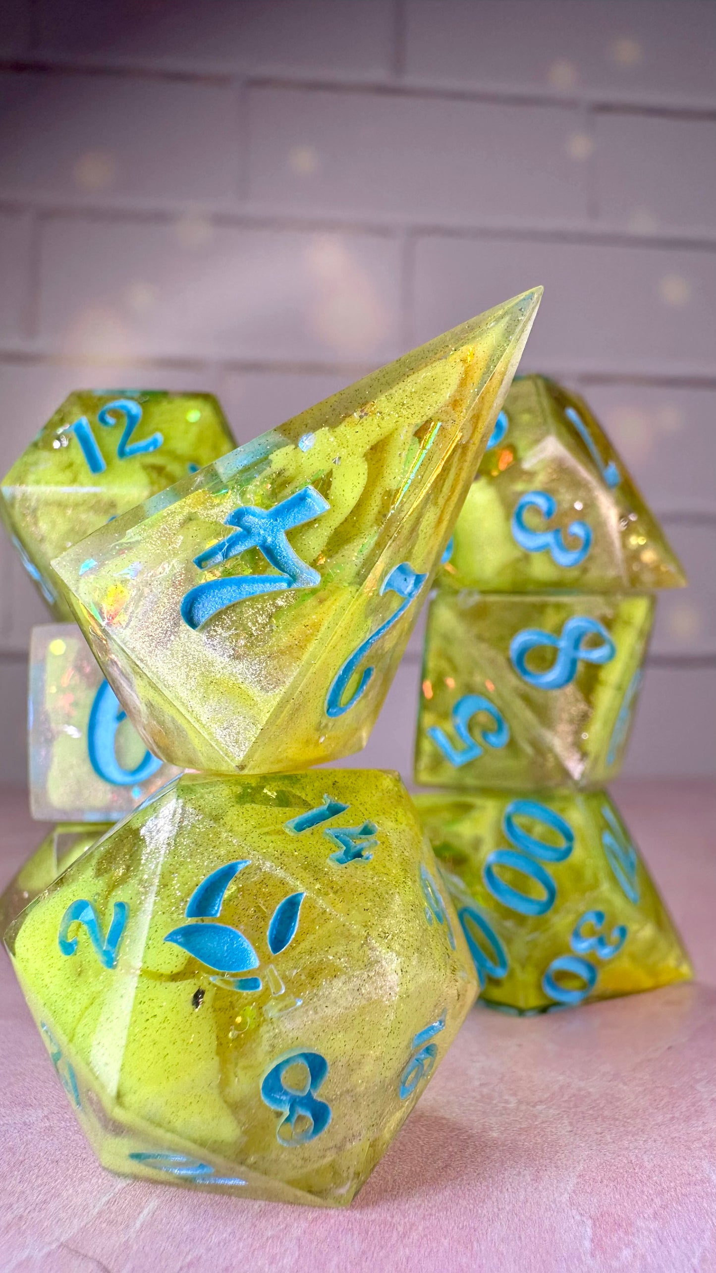 "Bunta? Really?"- 8 piece polyhedral dice set (Large)
