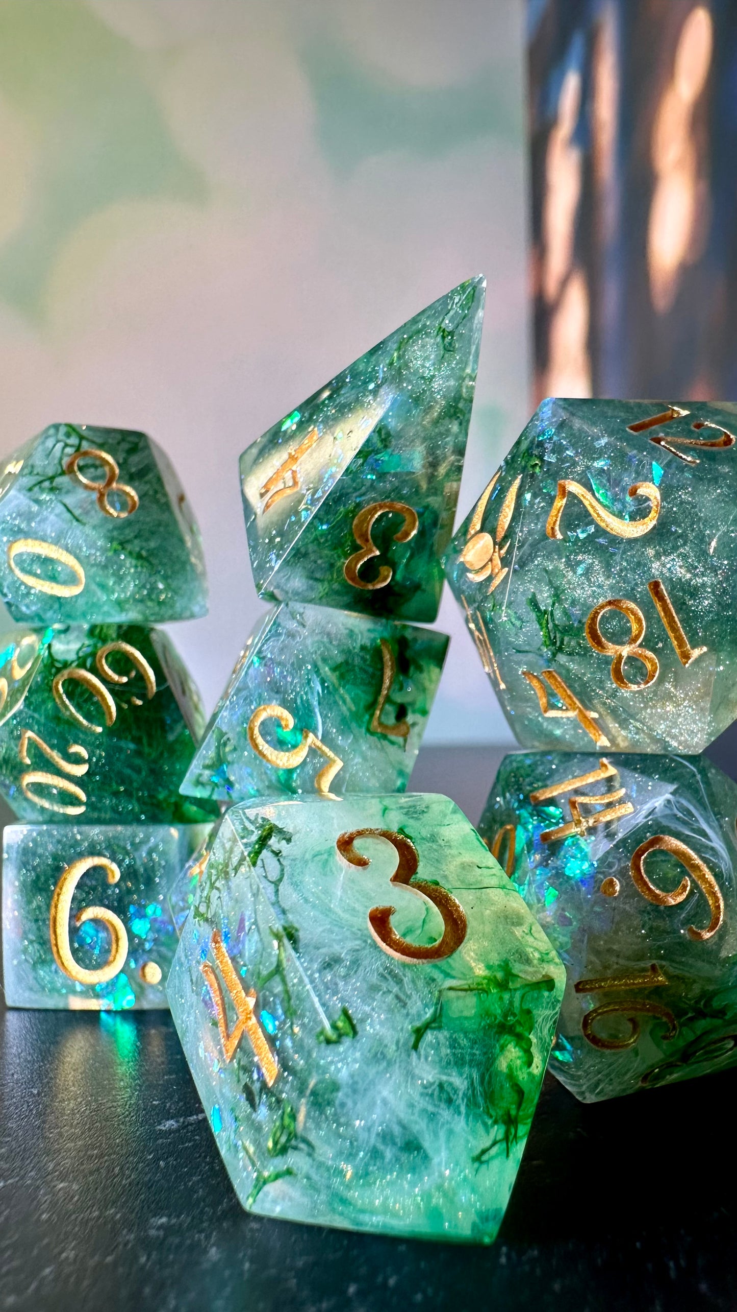 Ithan Holstrom- 8 piece polyhedral dice set