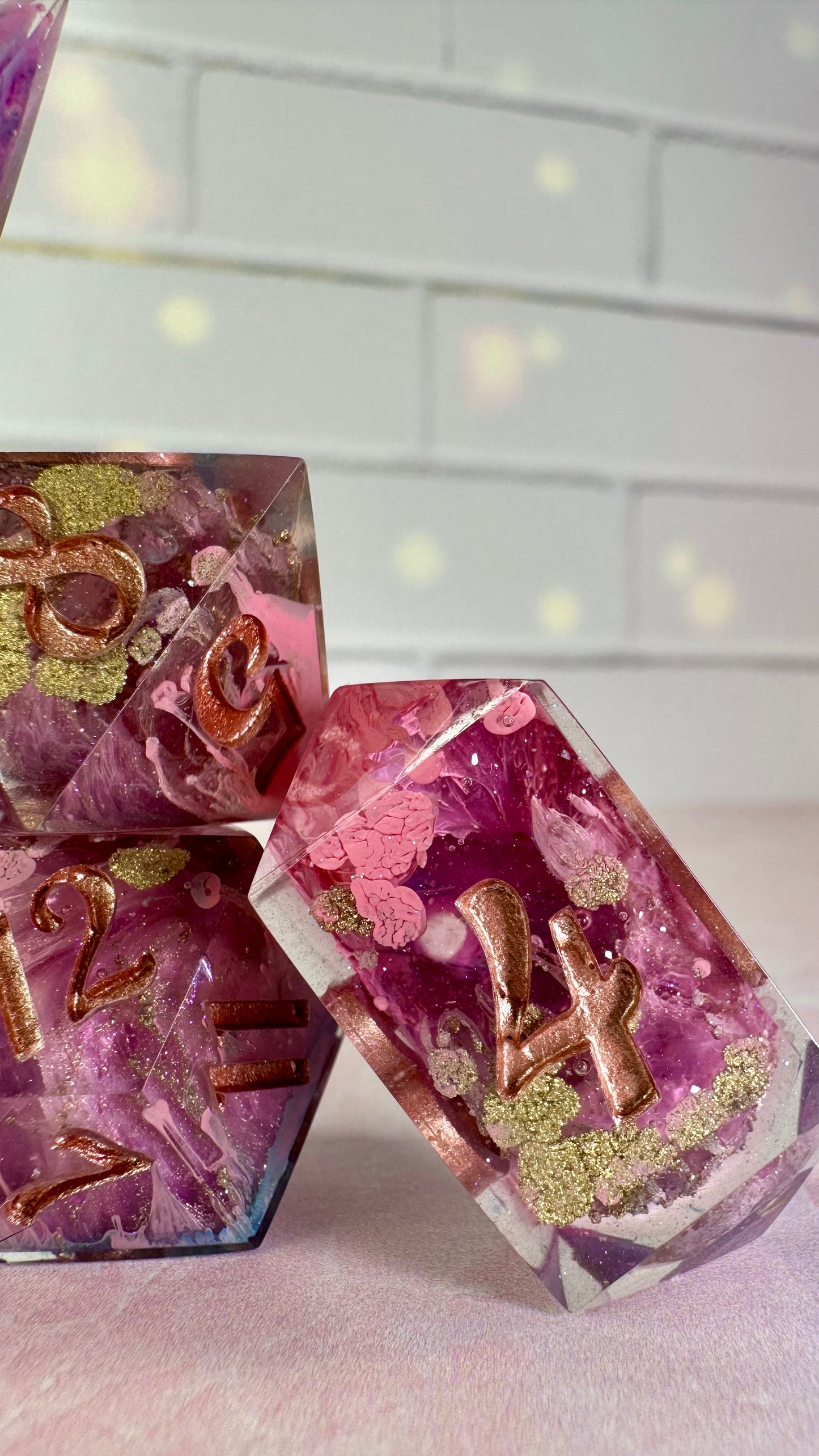 “I loved being a witch”-8 piece polyhedral dice set (Large)