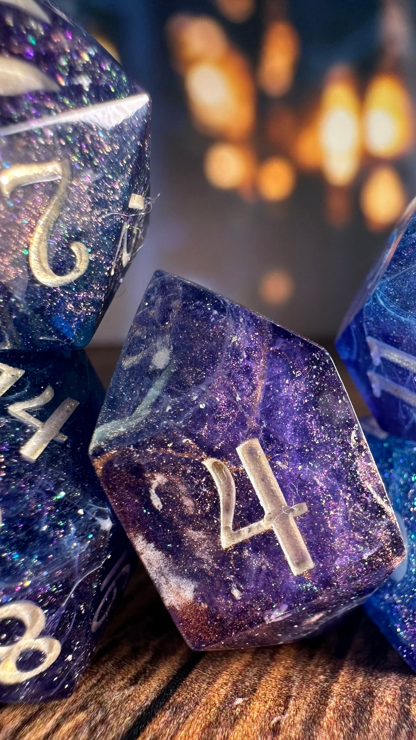 Super Powerful and Special Magic Starborn Princess- 8 piece polyhedral dice set