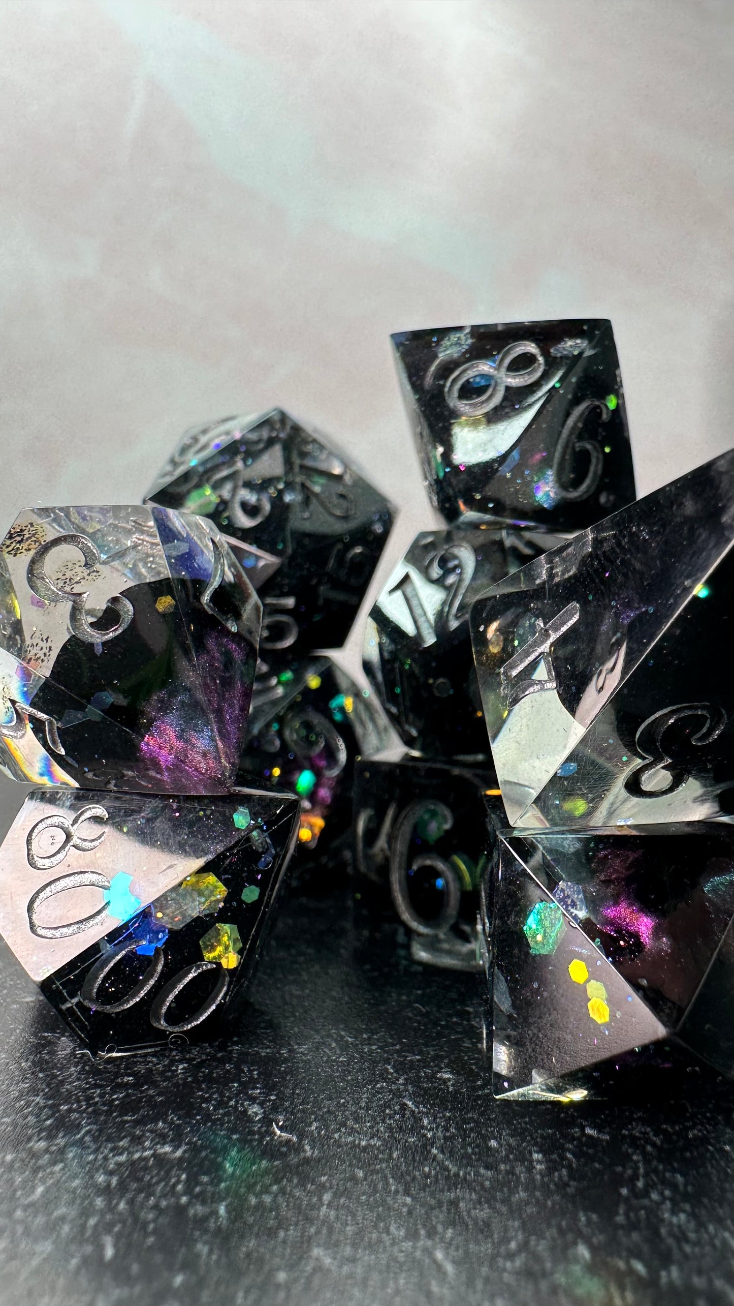 Cauldron Boil Me- 8 piece polyhedral dice set