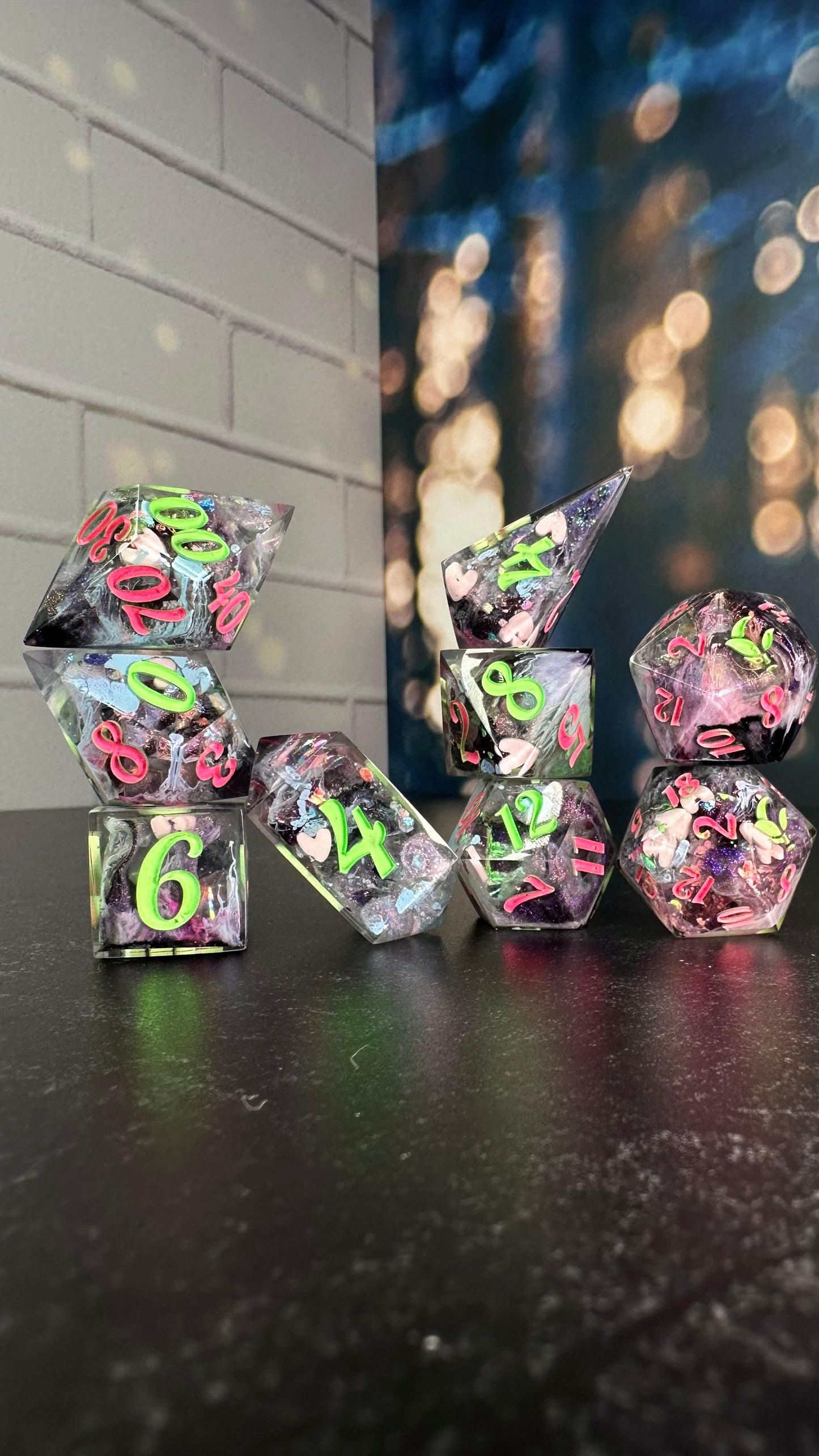 My Little Soda Pop-8 piece polyhedral dice set (Large)