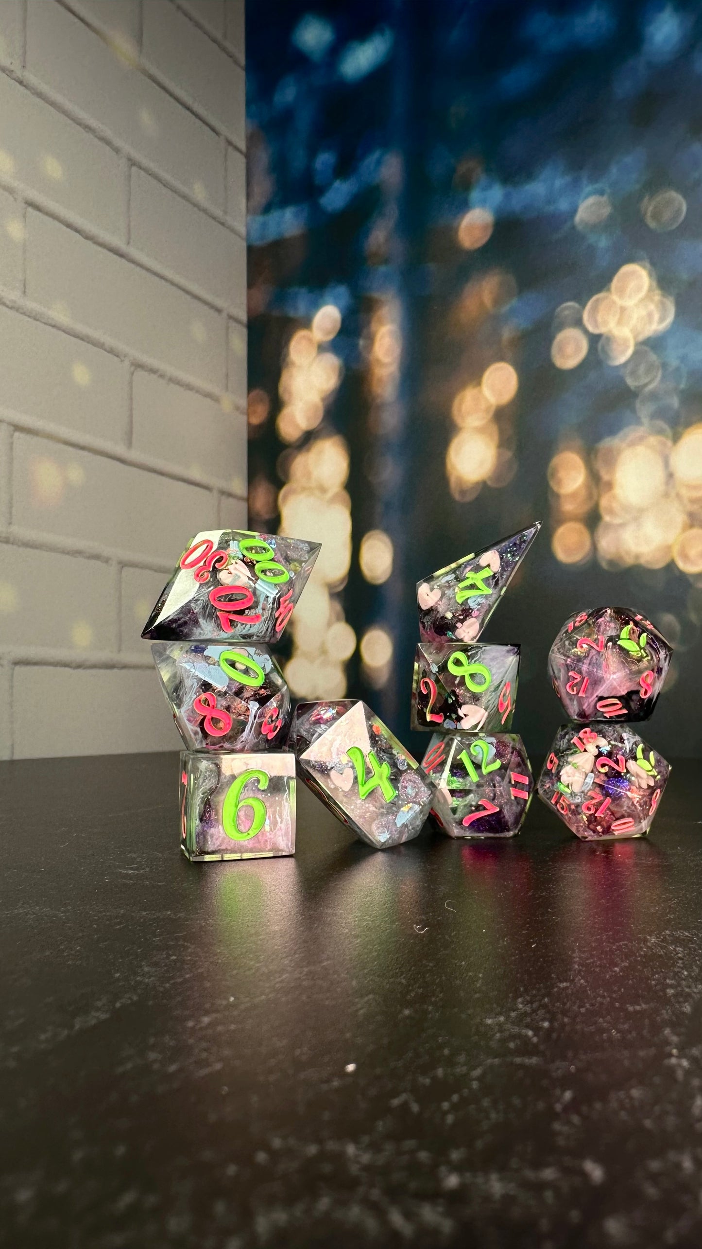 My Little Soda Pop-8 piece polyhedral dice set (Large)