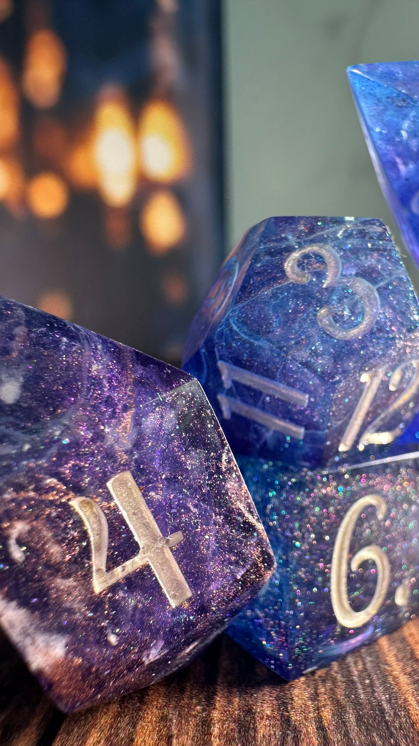 Super Powerful and Special Magic Starborn Princess- 8 piece polyhedral dice set