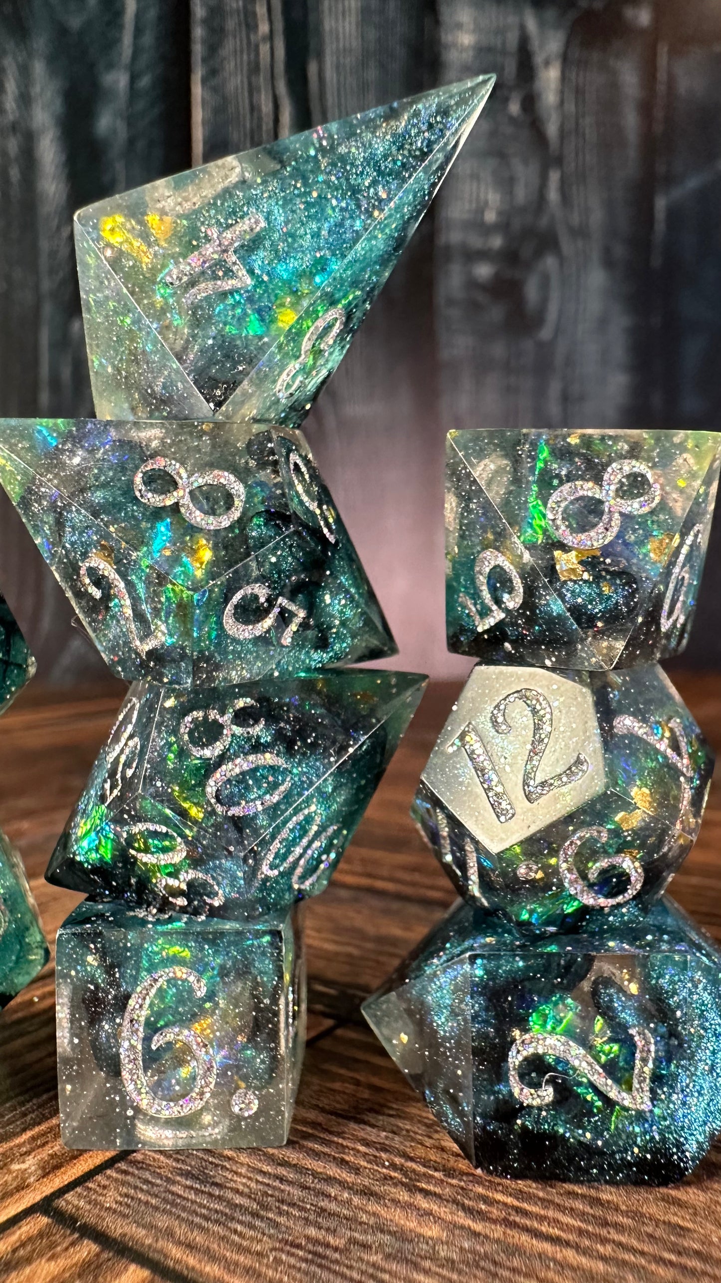 Morpheus 8 piece polyhedral dice set