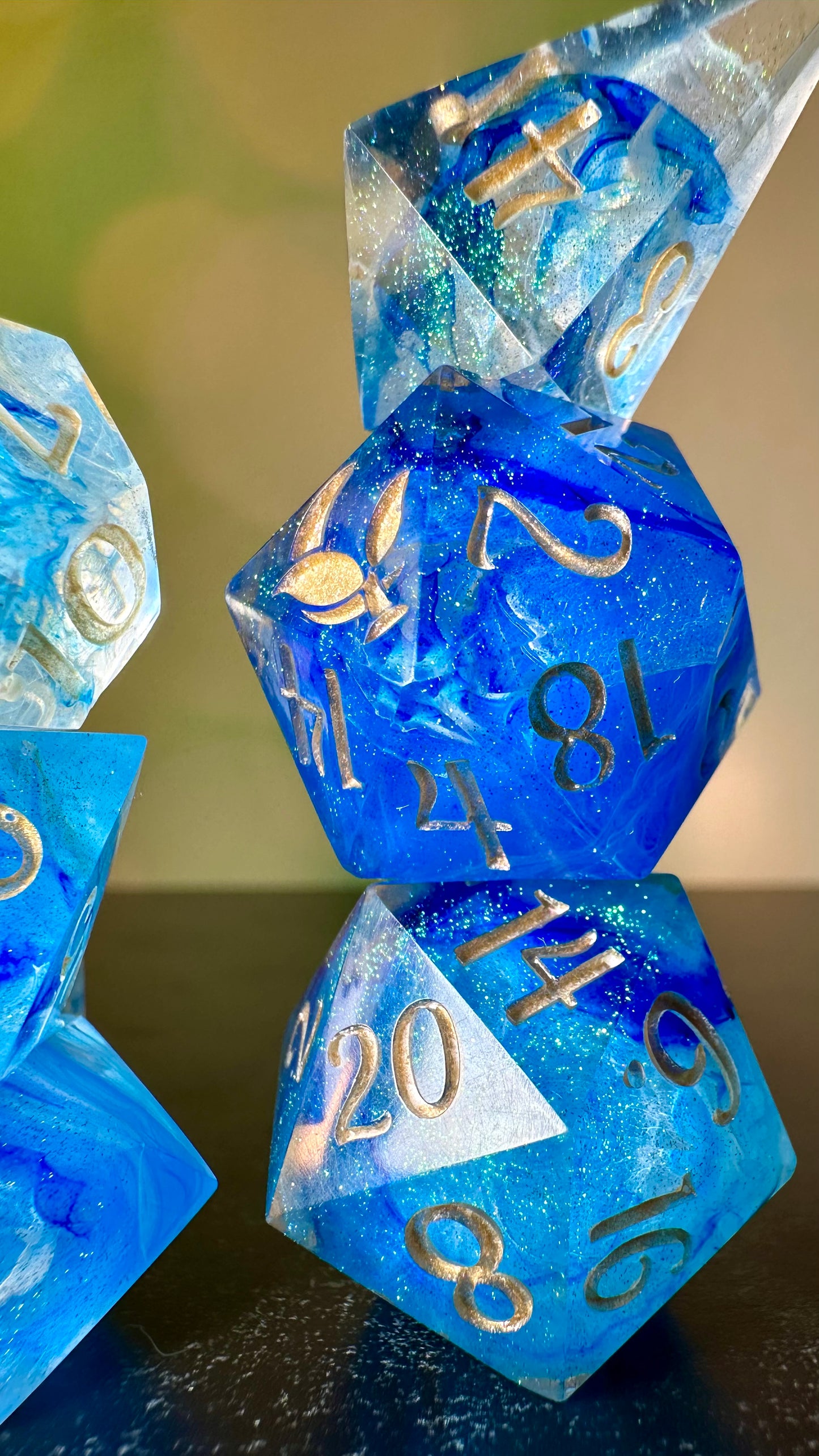 Weather Mage- 8 piece polyhedral dice set