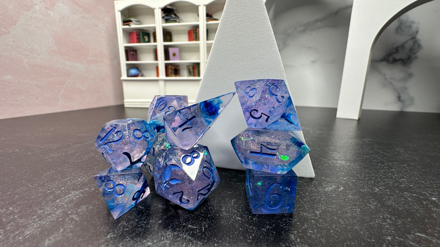 Water Wraith Rescue-8 piece polyhedral dice set-Pobody's Nerfect