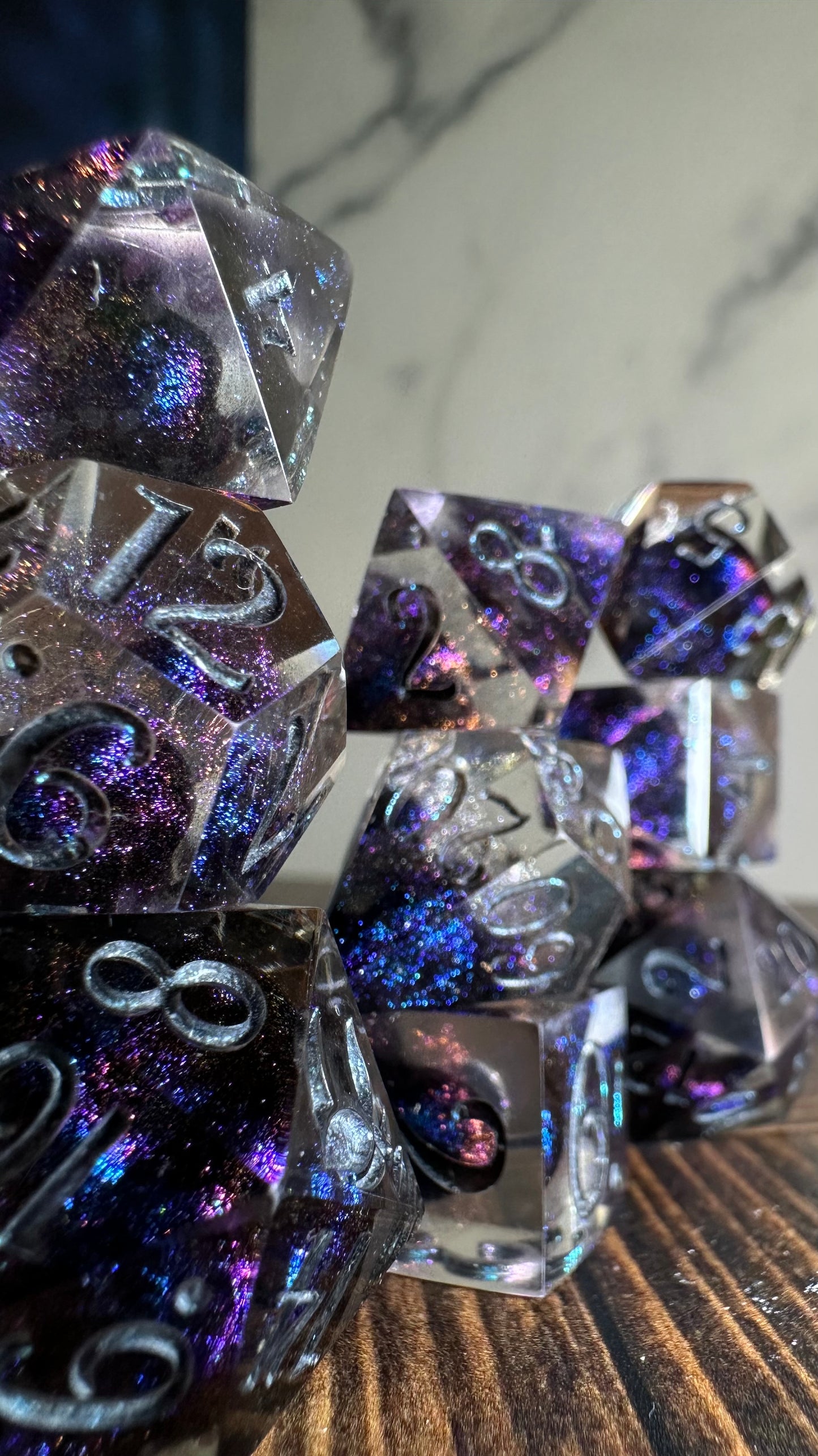 Cave of Princes- 8 piece polyhedral dice set