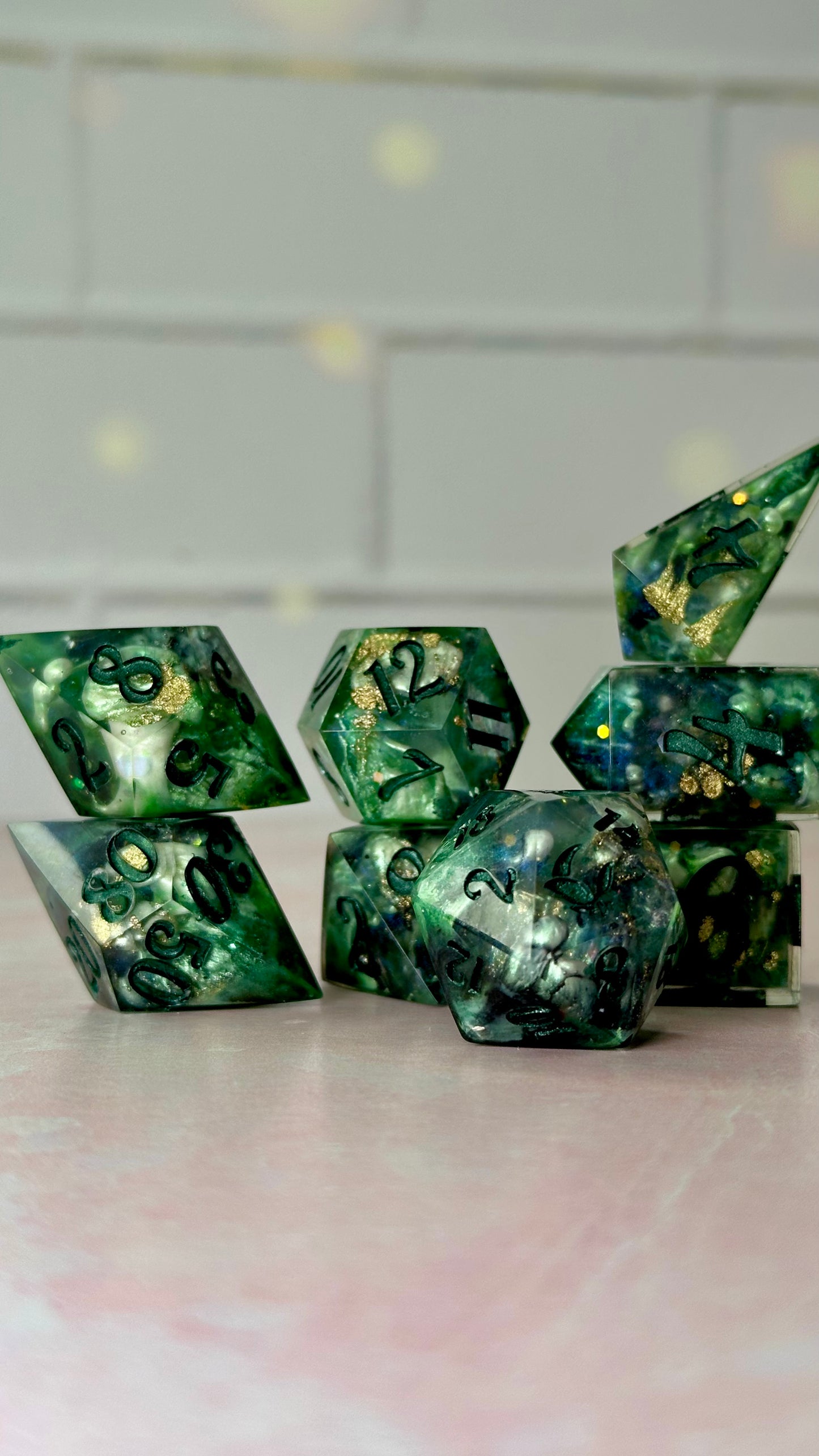 Rio Vidal-8 piece polyhedral dice set (Large)
