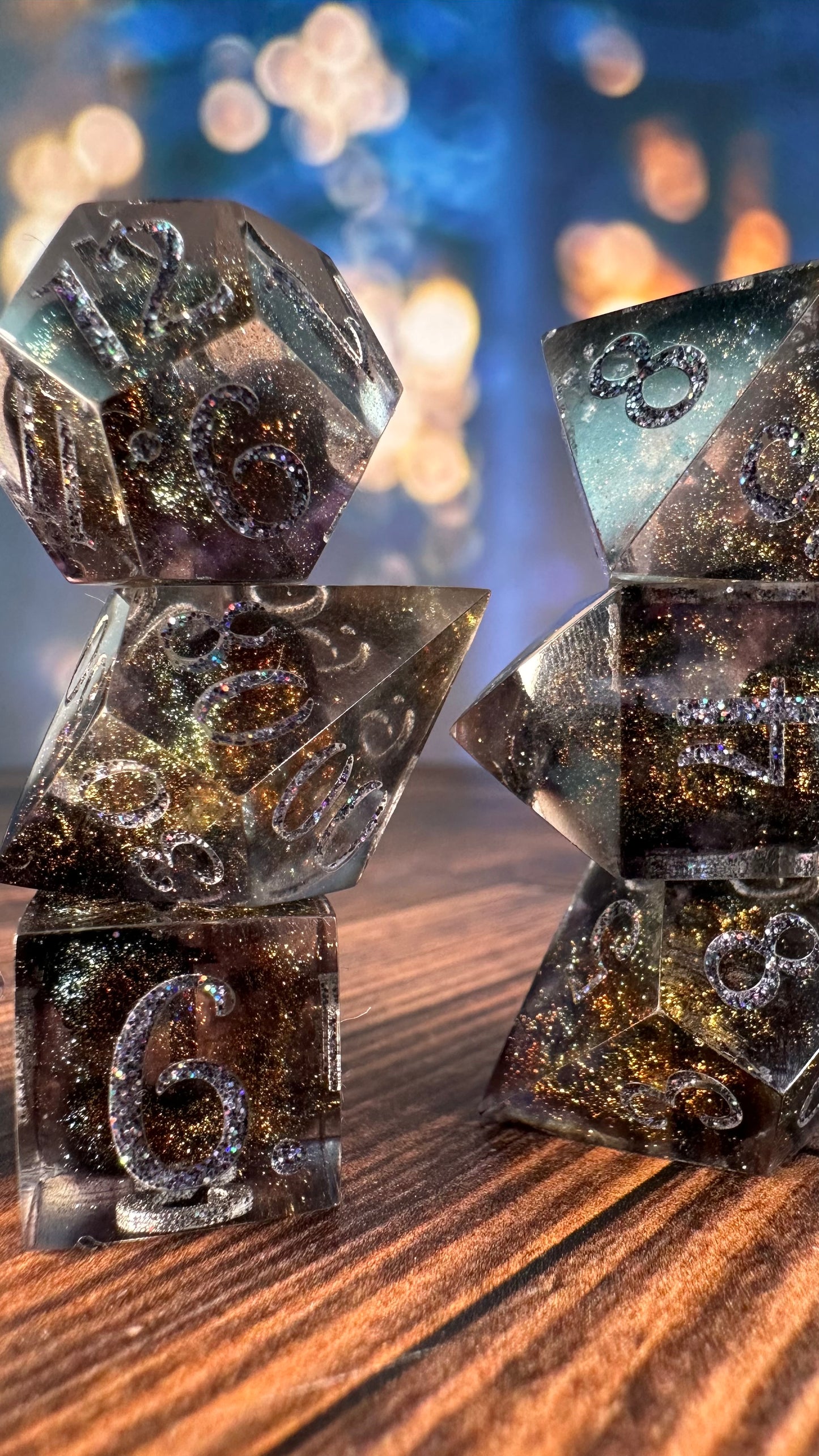 The Shadow of Death- 8 piece polyhedral dice set