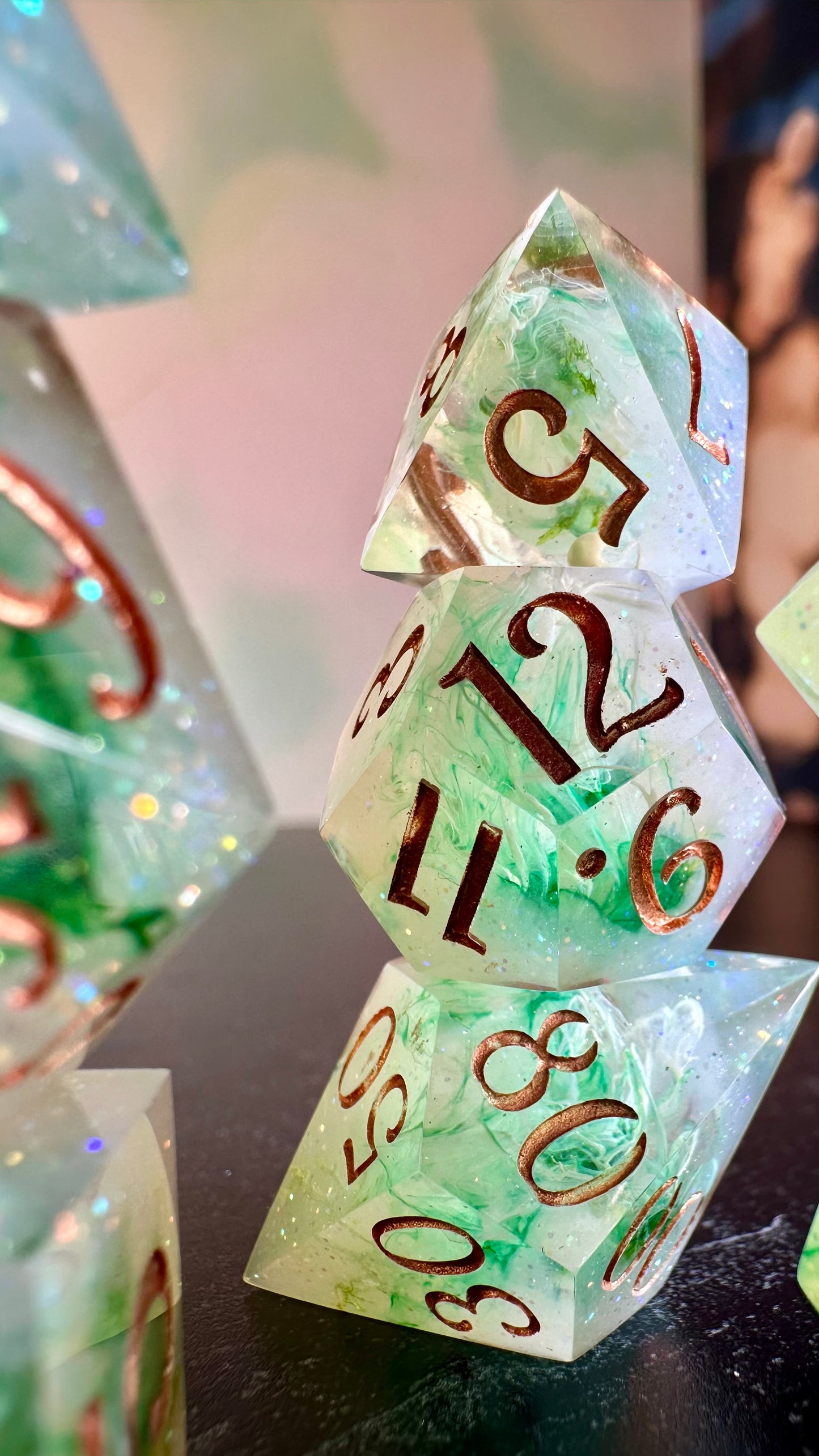 To Whatever End - 8 piece polyhedral dice set