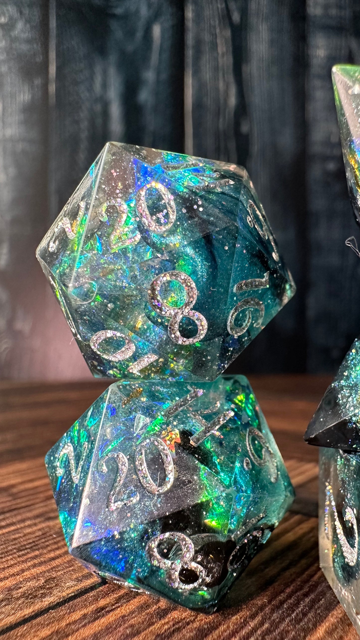 Morpheus 8 piece polyhedral dice set