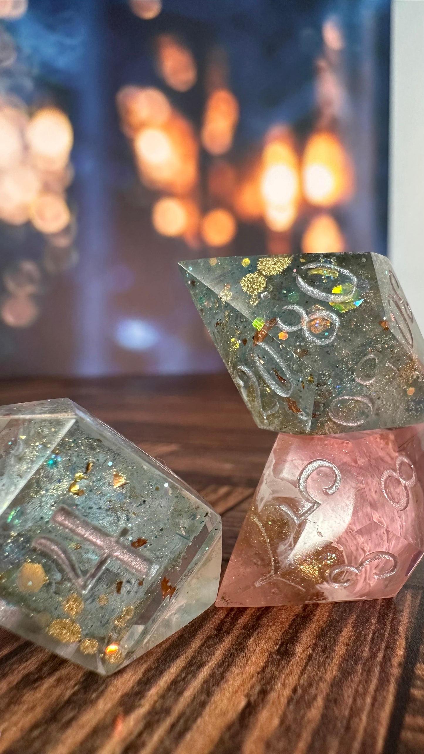 The Dancing Faun- 8 piece polyhedral dice set