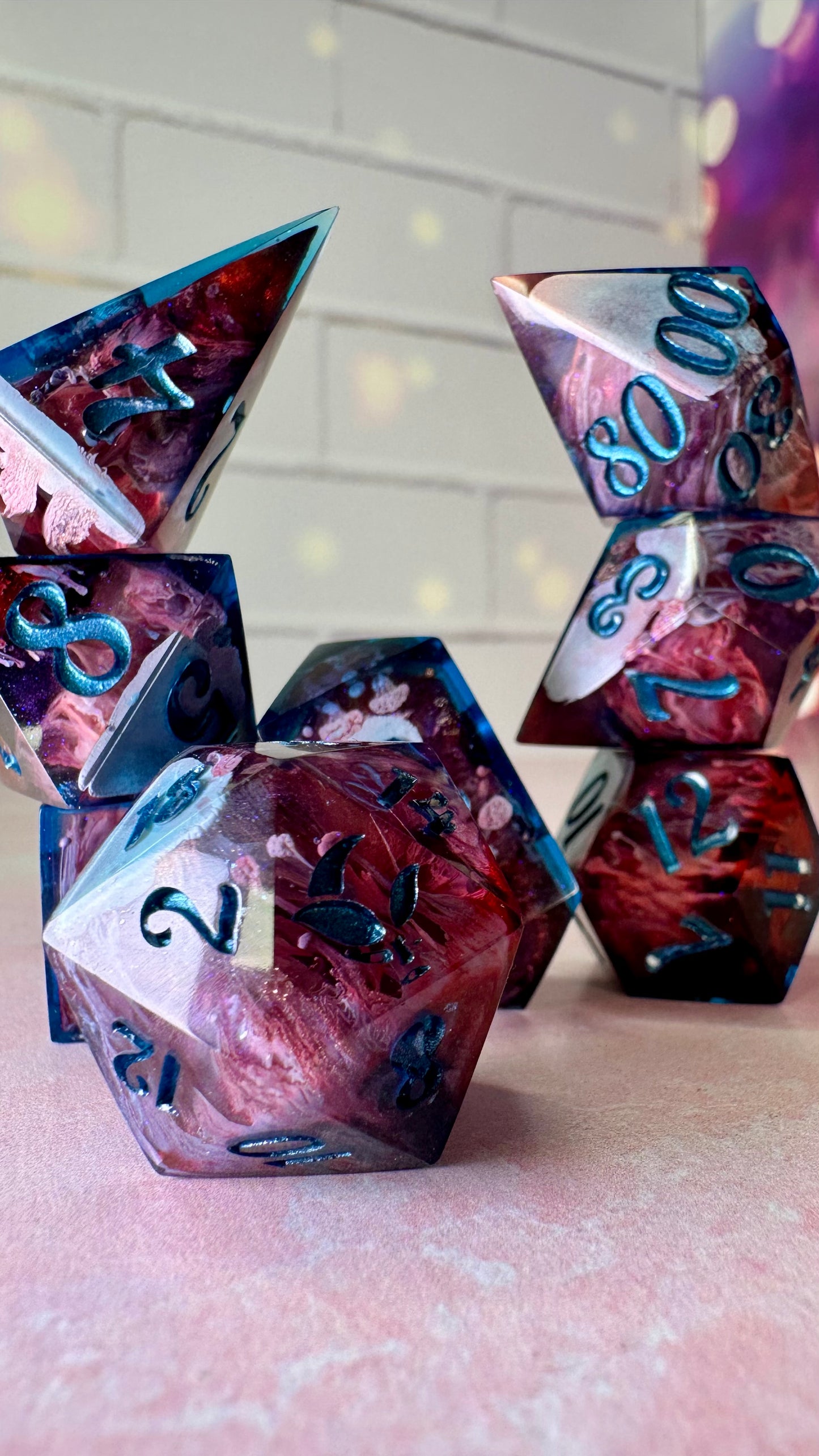 William Kaplan-8 piece polyhedral dice set (Large)