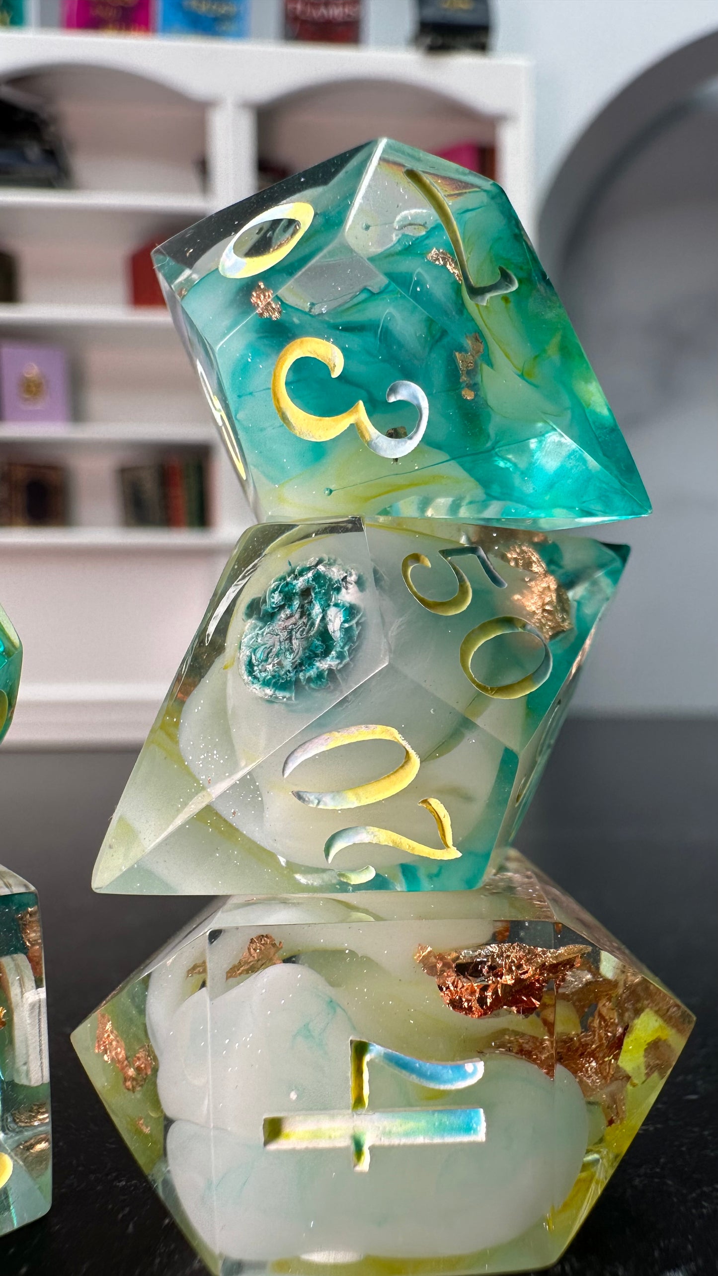 The Summer Court- 8 piece polyhedral dice set-Pobody's Nerfect