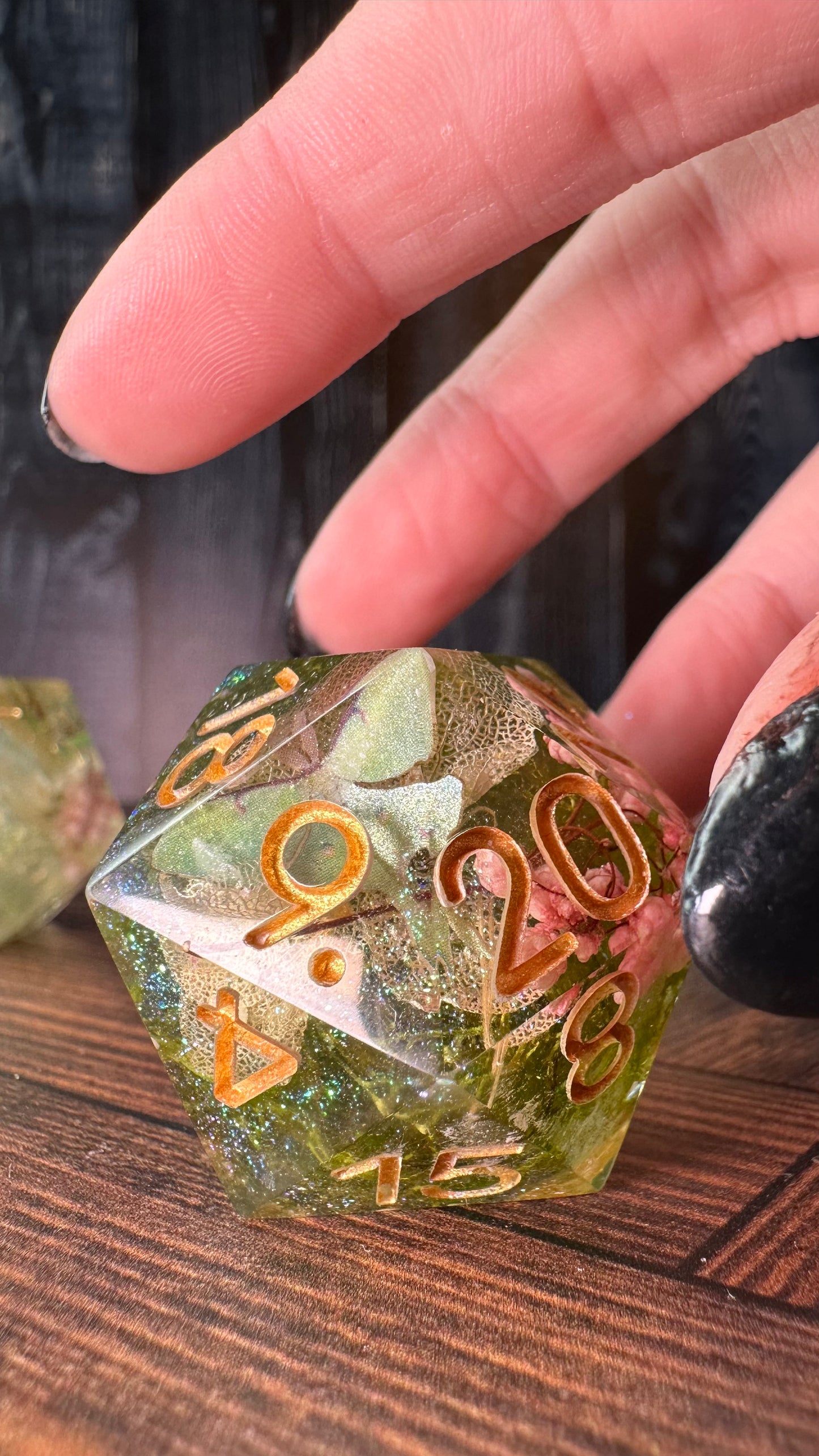 Green Butterfly- 35 MM Logo d20 Chonk
