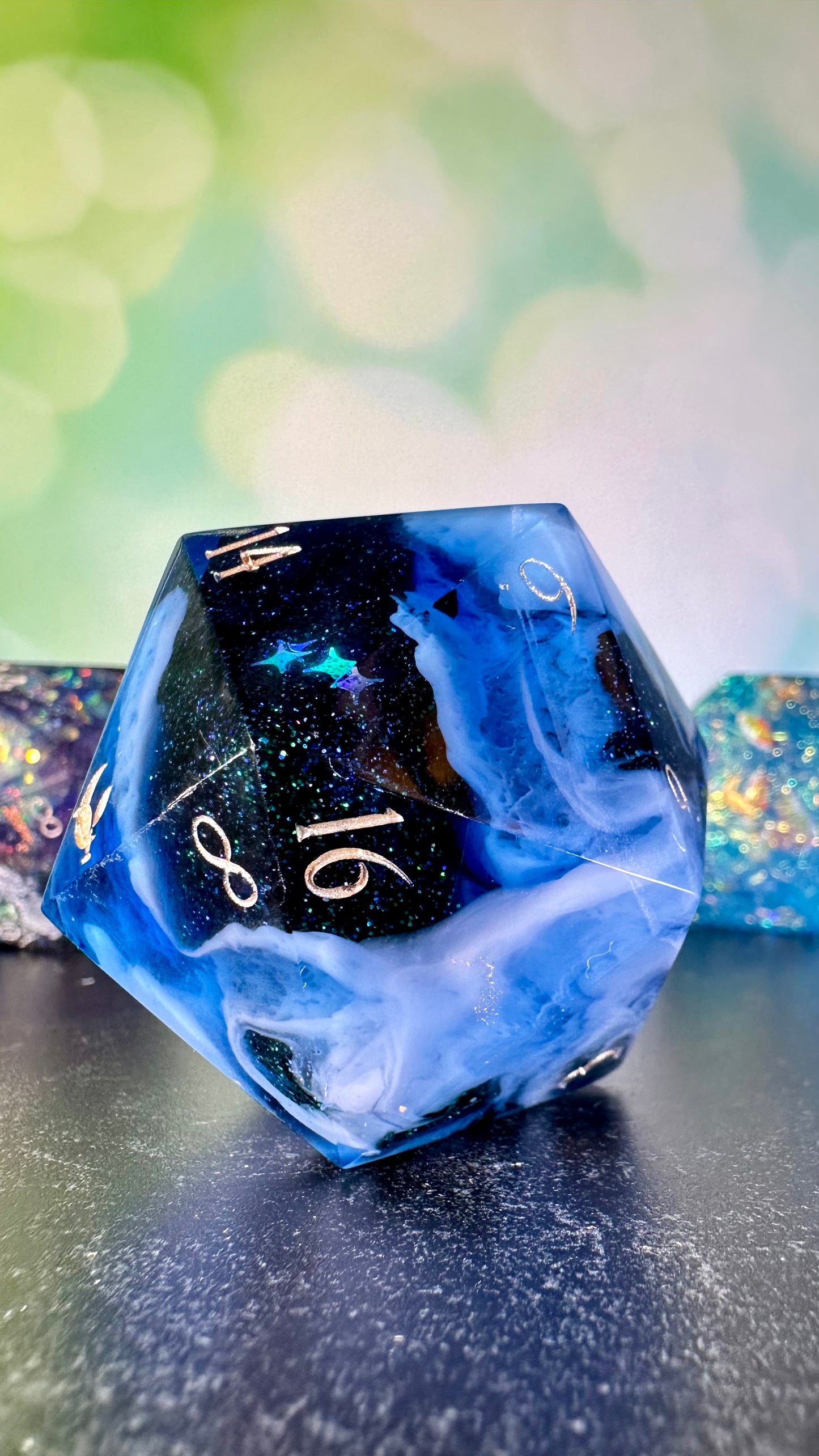 Nesta's Growth 60 MM Logo d20 Paperweight Chonk (Beta) Pobody's Nerfect