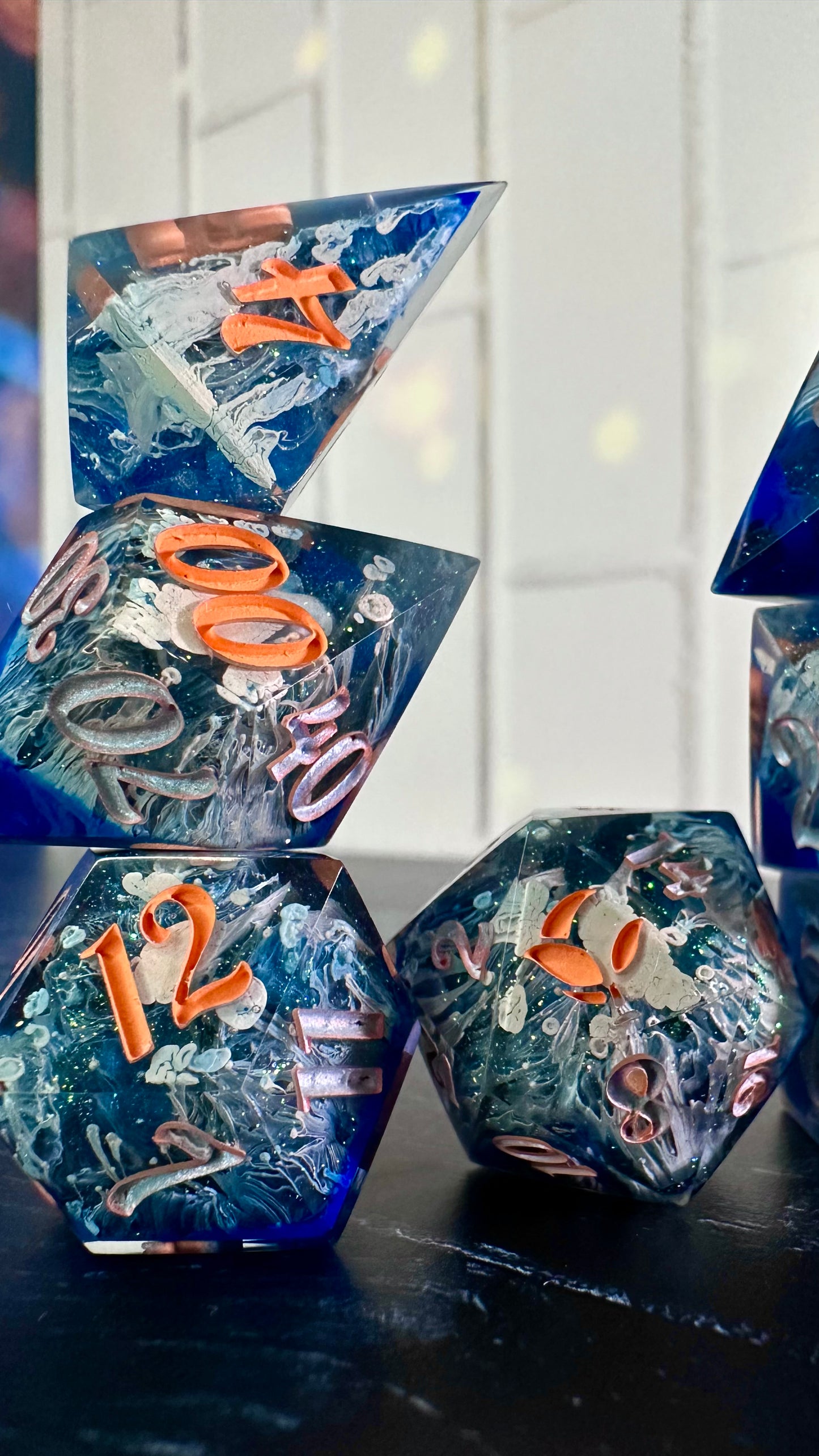 Dear Old Shiz - 8 piece polyhedral dice set (Large)