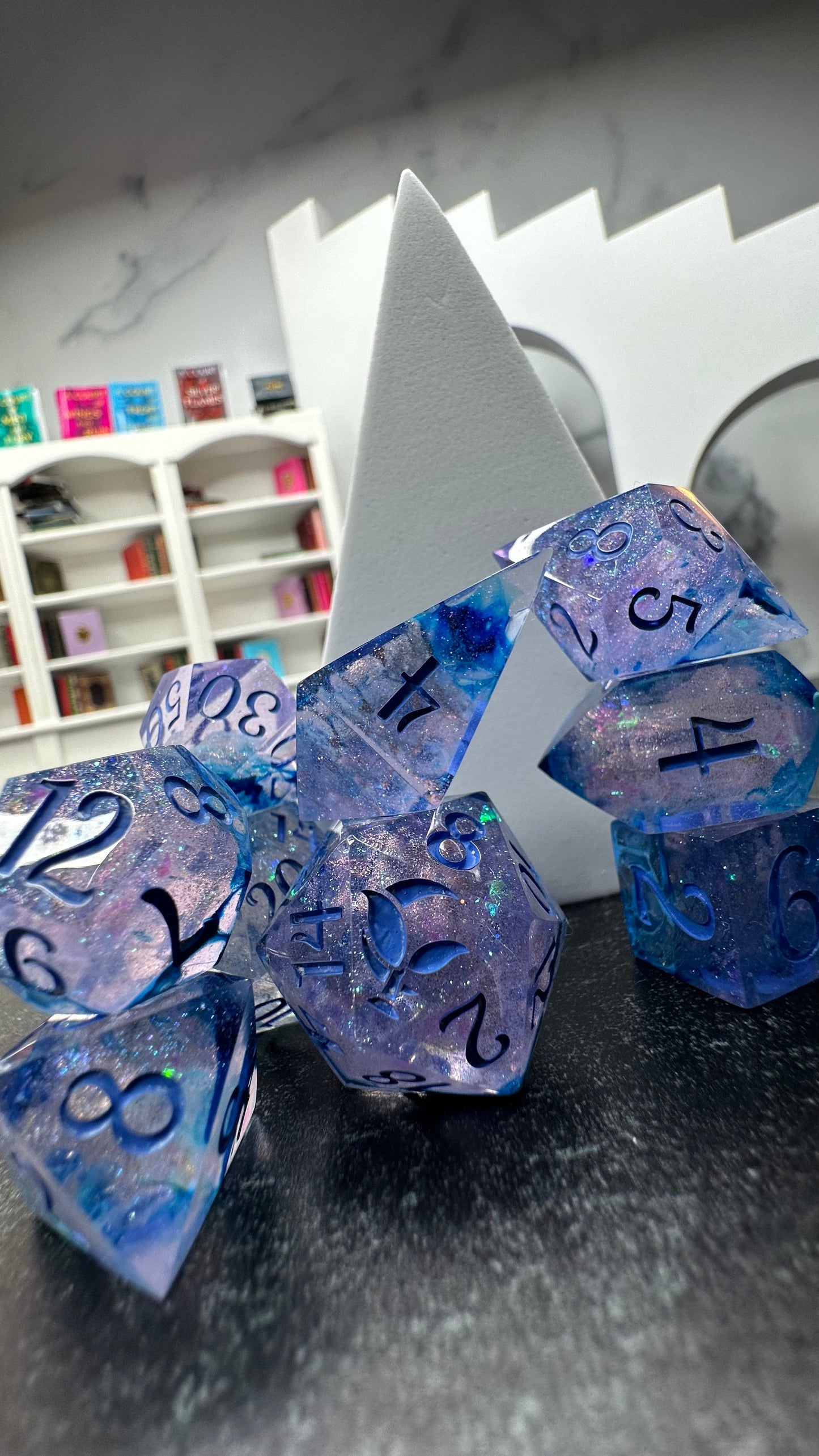 Water Wraith Rescue-8 piece polyhedral dice set-Pobody's Nerfect