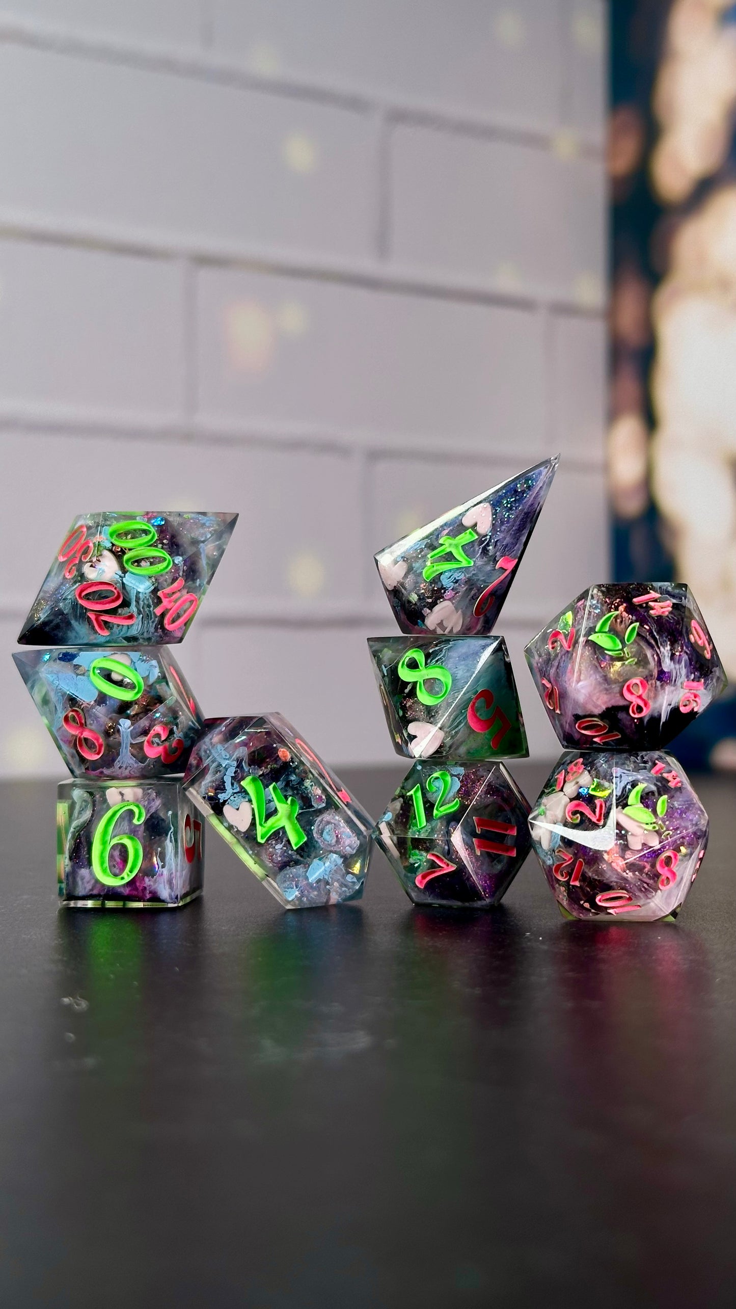 My Little Soda Pop-8 piece polyhedral dice set (Large)