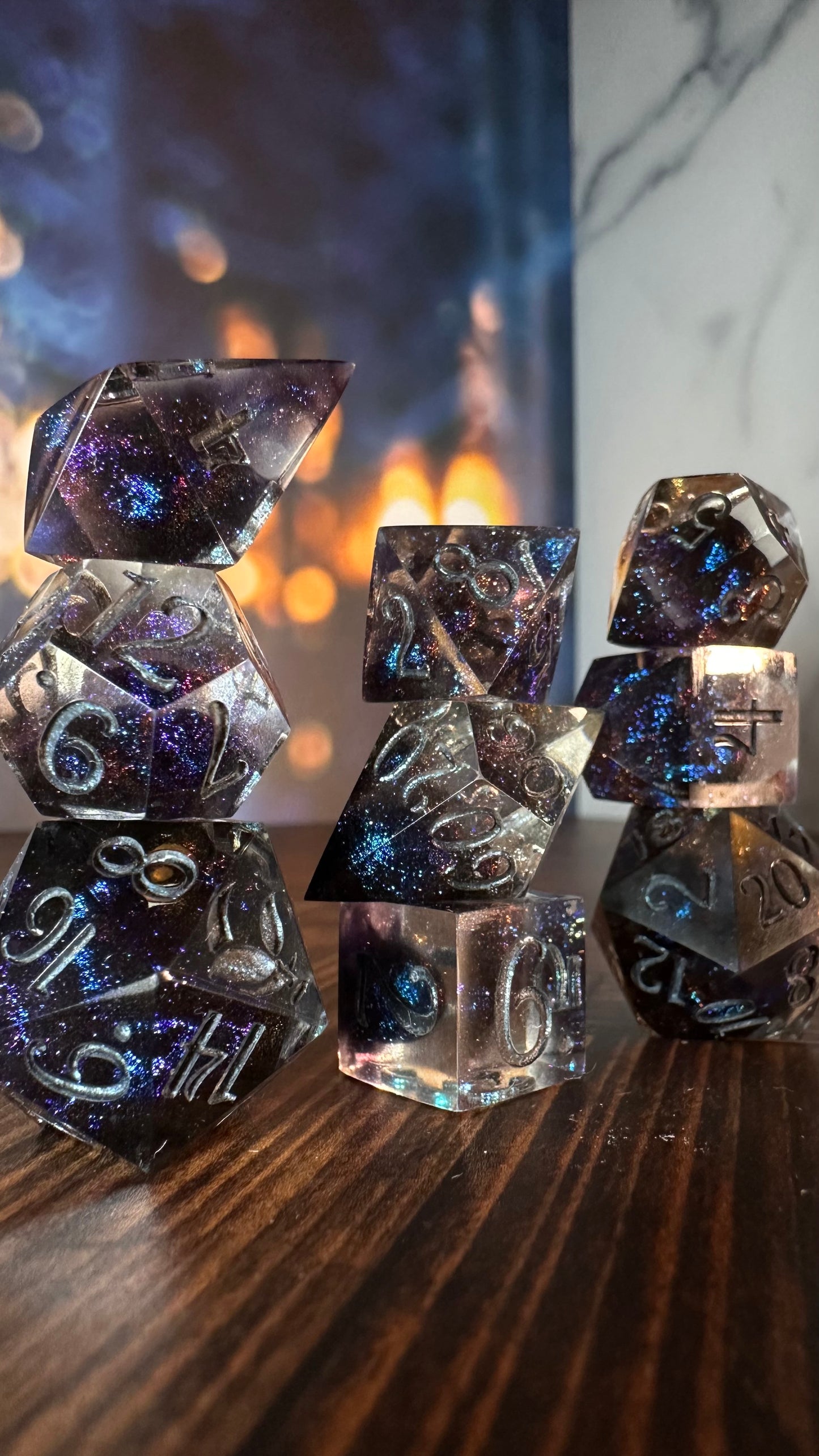 Cave of Princes- 8 piece polyhedral dice set