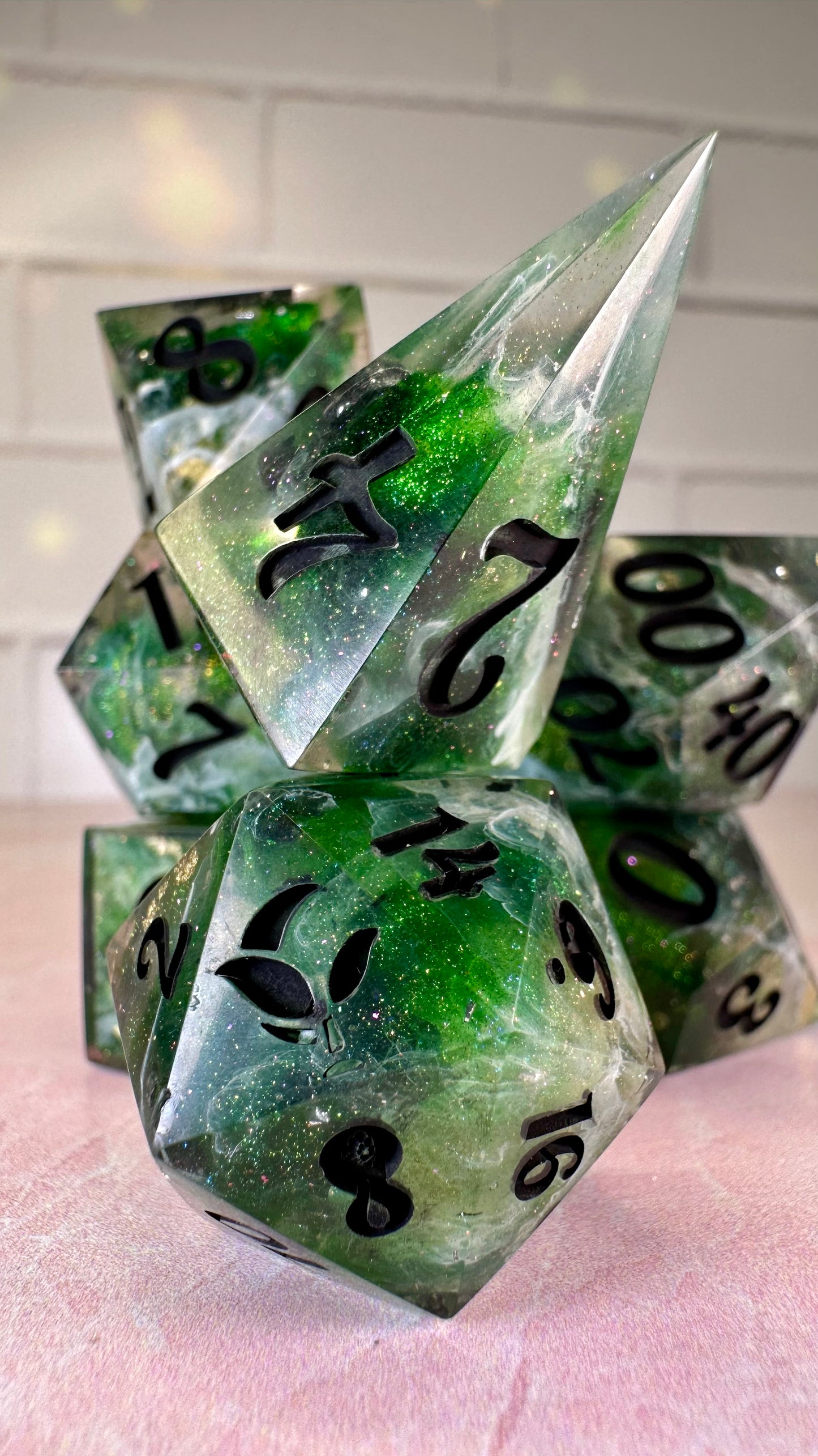 Khofar- 7 piece polyhedral dice set (Large)