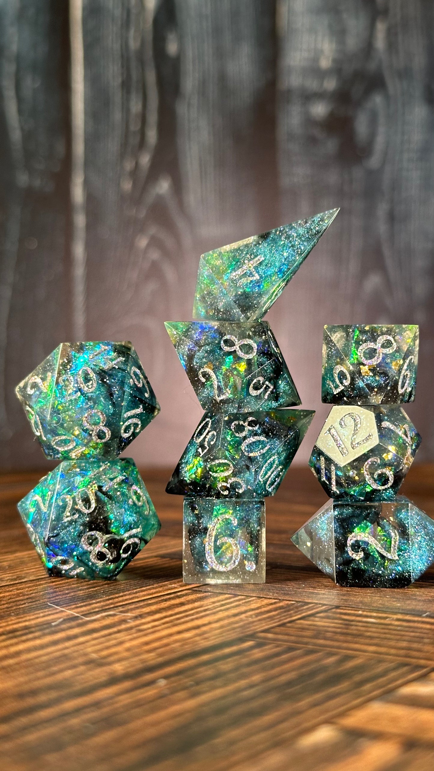 Morpheus 8 piece polyhedral dice set
