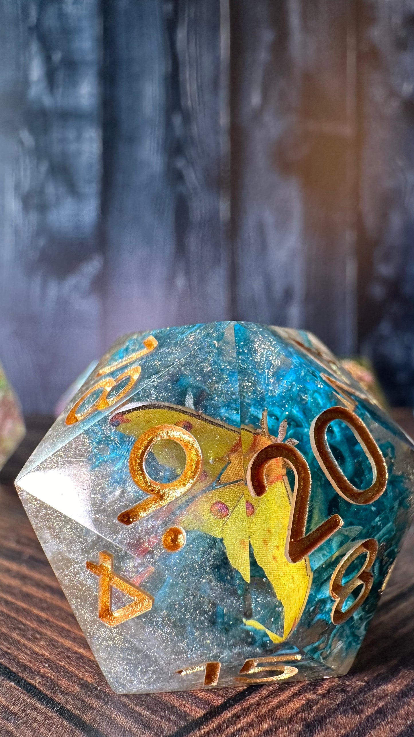Yellow Butterfly- 35 MM Logo d20 Chonk-Pobody’s Nerfect