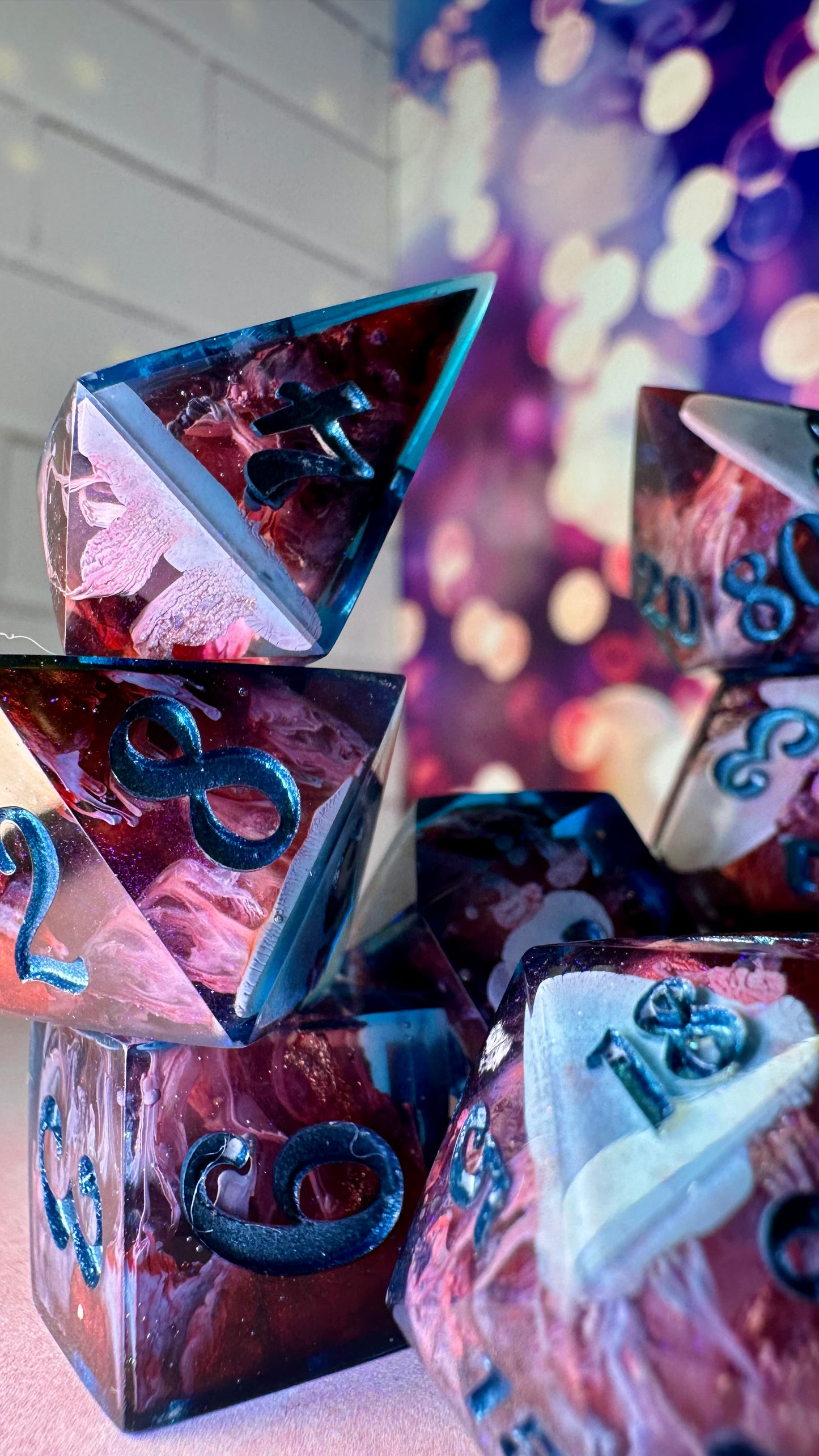 William Kaplan-8 piece polyhedral dice set (Large)