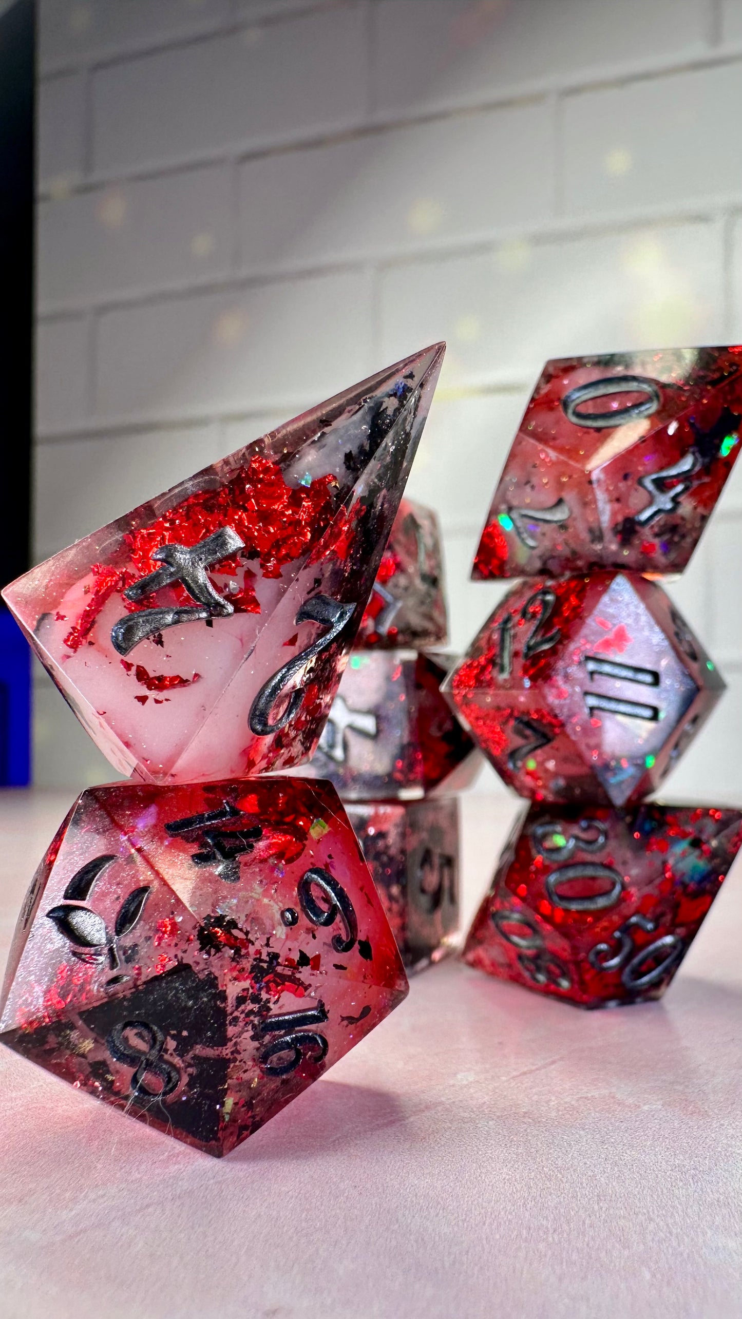 “If it was the right thing to do , why didn’t you tell the Jedi?”- 8 piece polyhedral dice set (Large)