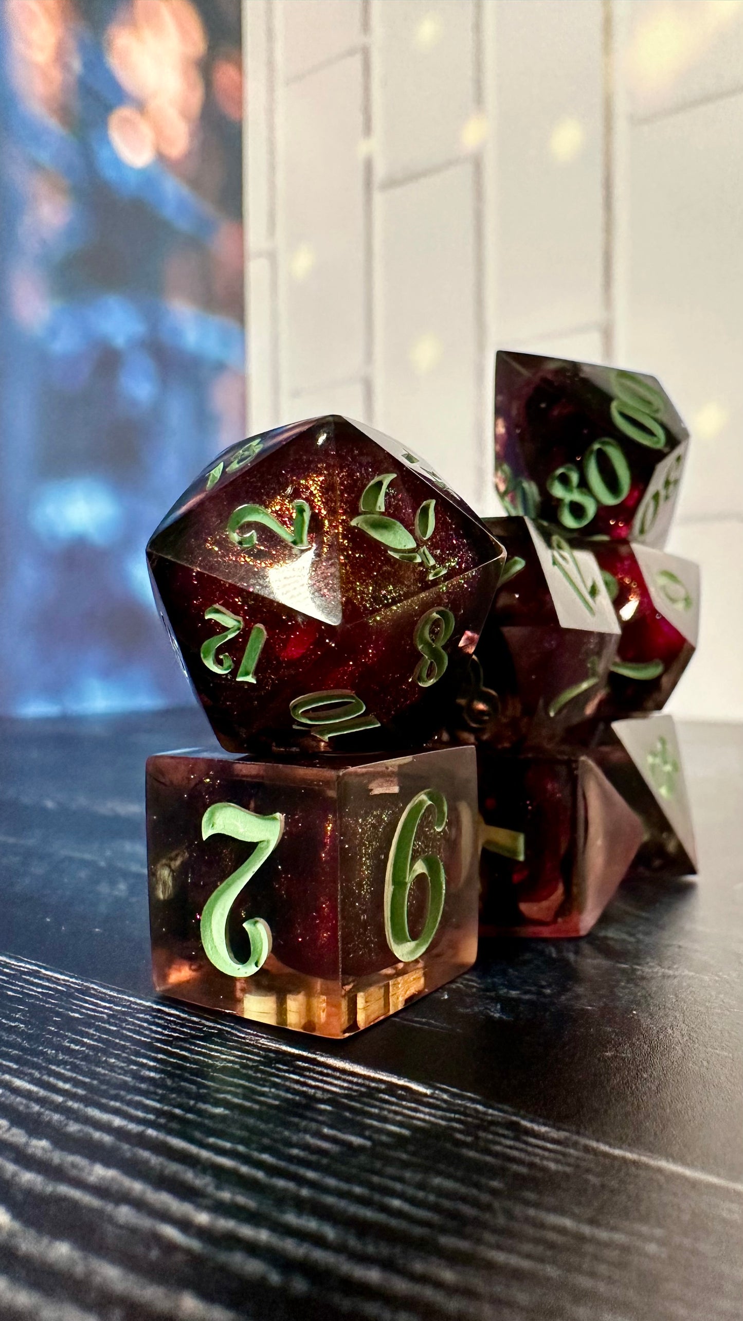 Something Baaaaad - 8 piece polyhedral dice set (Large)