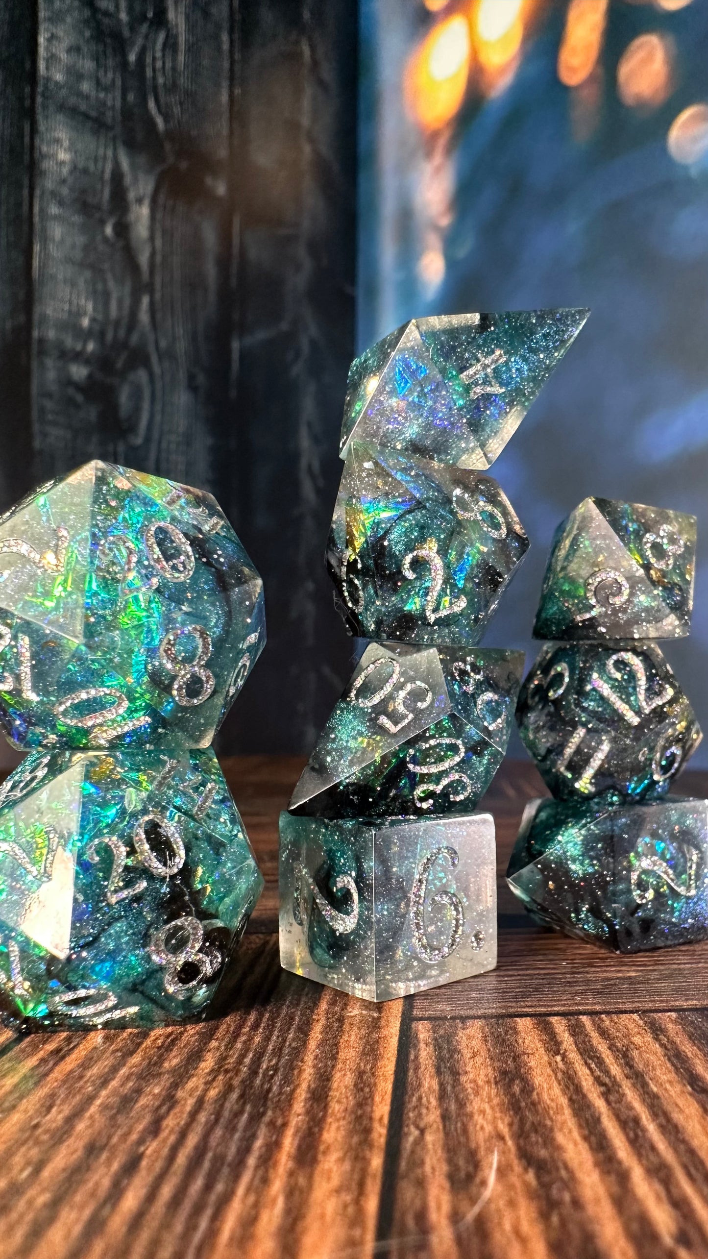 Morpheus 8 piece polyhedral dice set