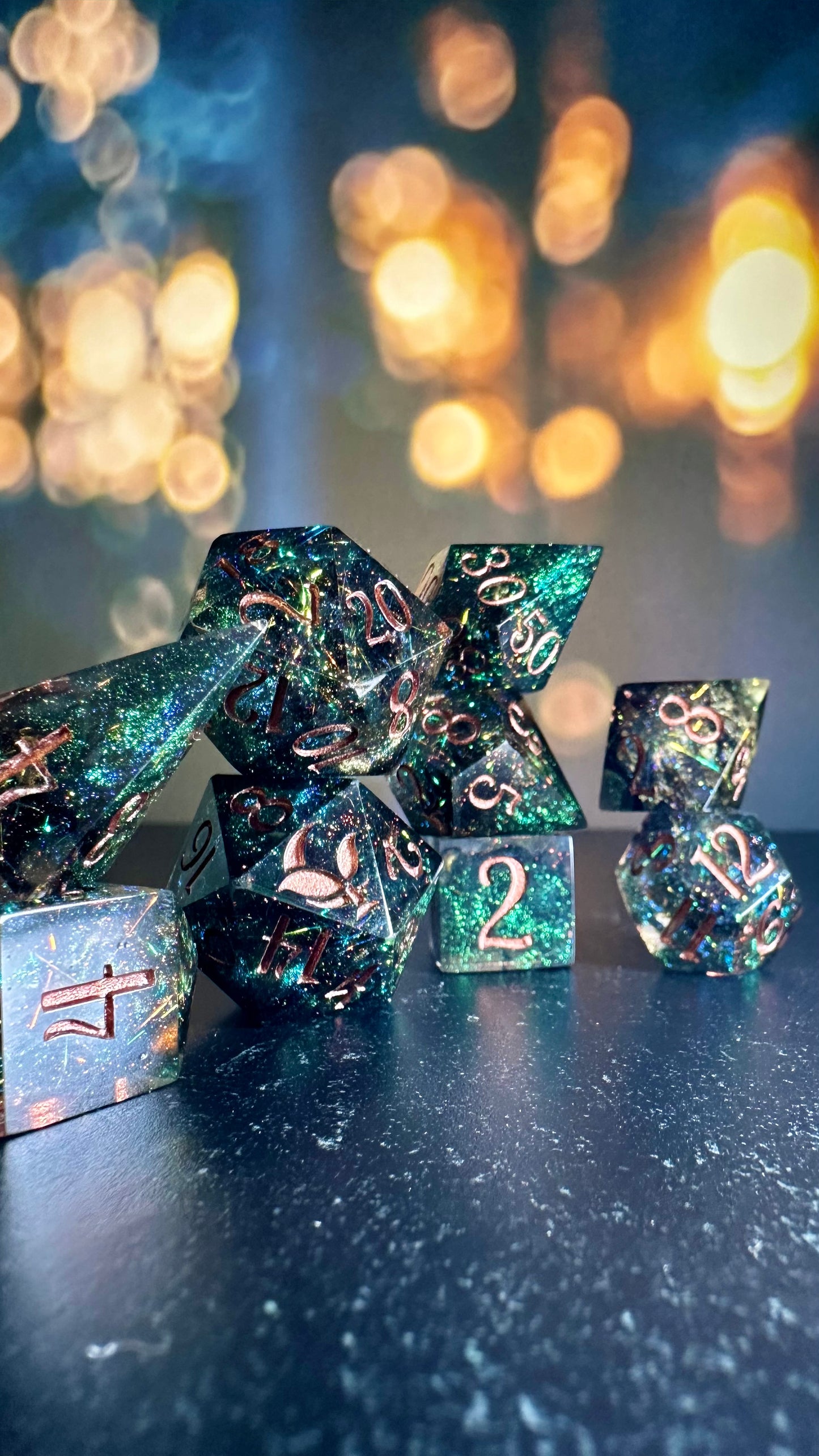 Sabine Fendyr - 8 piece polyhedral dice set